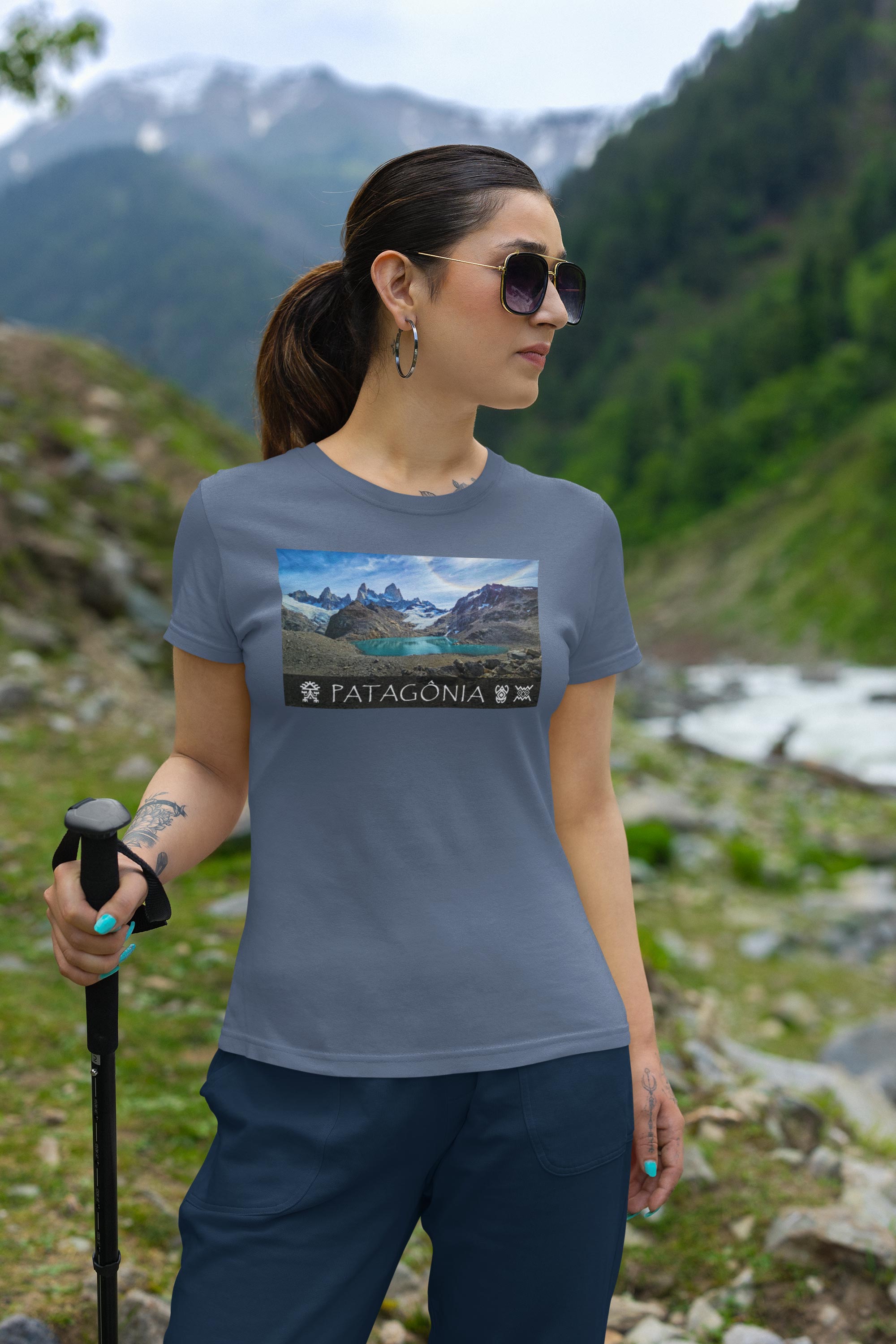 Coleção Patagônia 02<br>T-Shirt Feminina Estonada