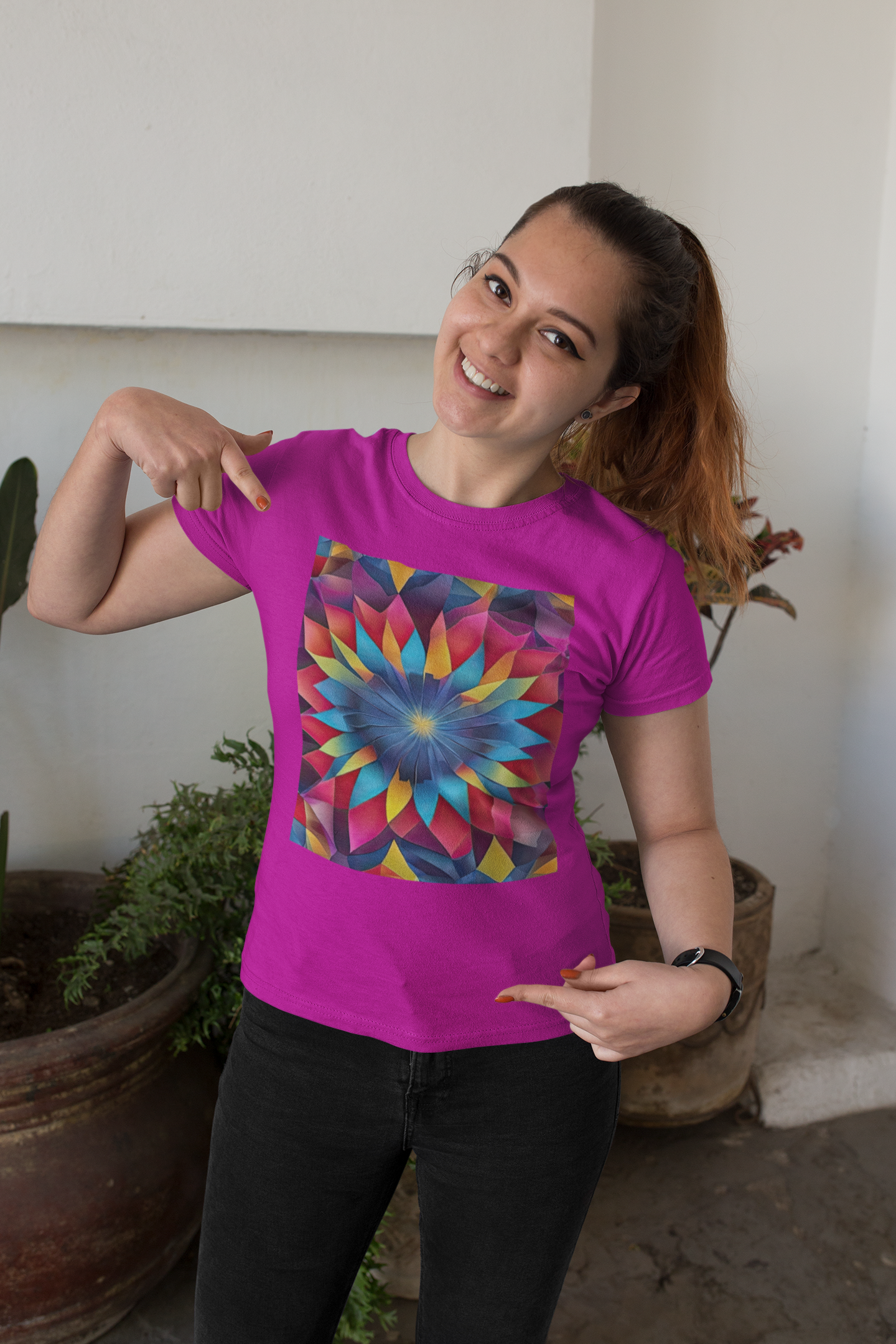 Coleção Mandalas 08<br>T-Shirt Unissex Quality