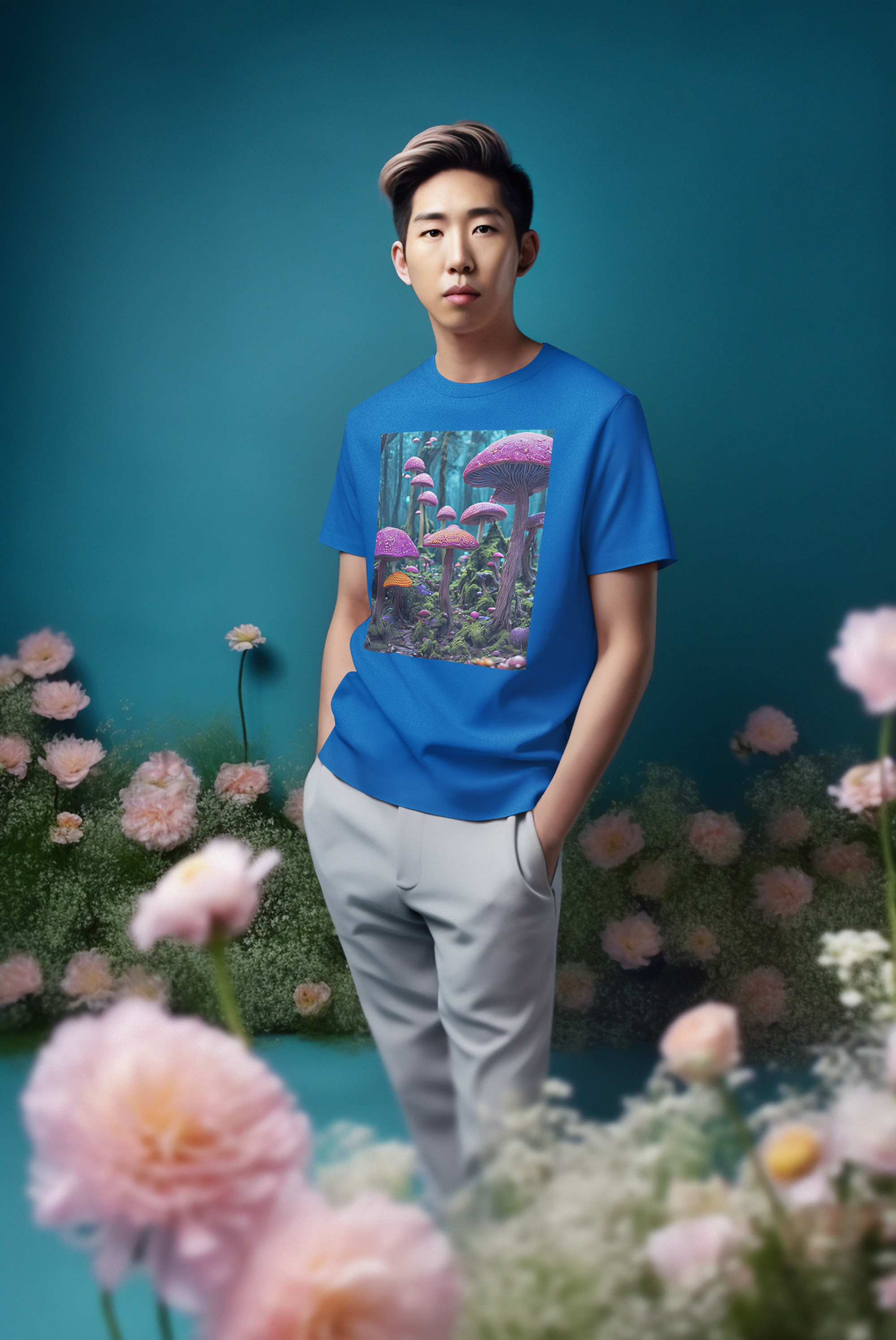 Coleção Magic Mushrooms 03<br>T-Shirt Unissex Quality