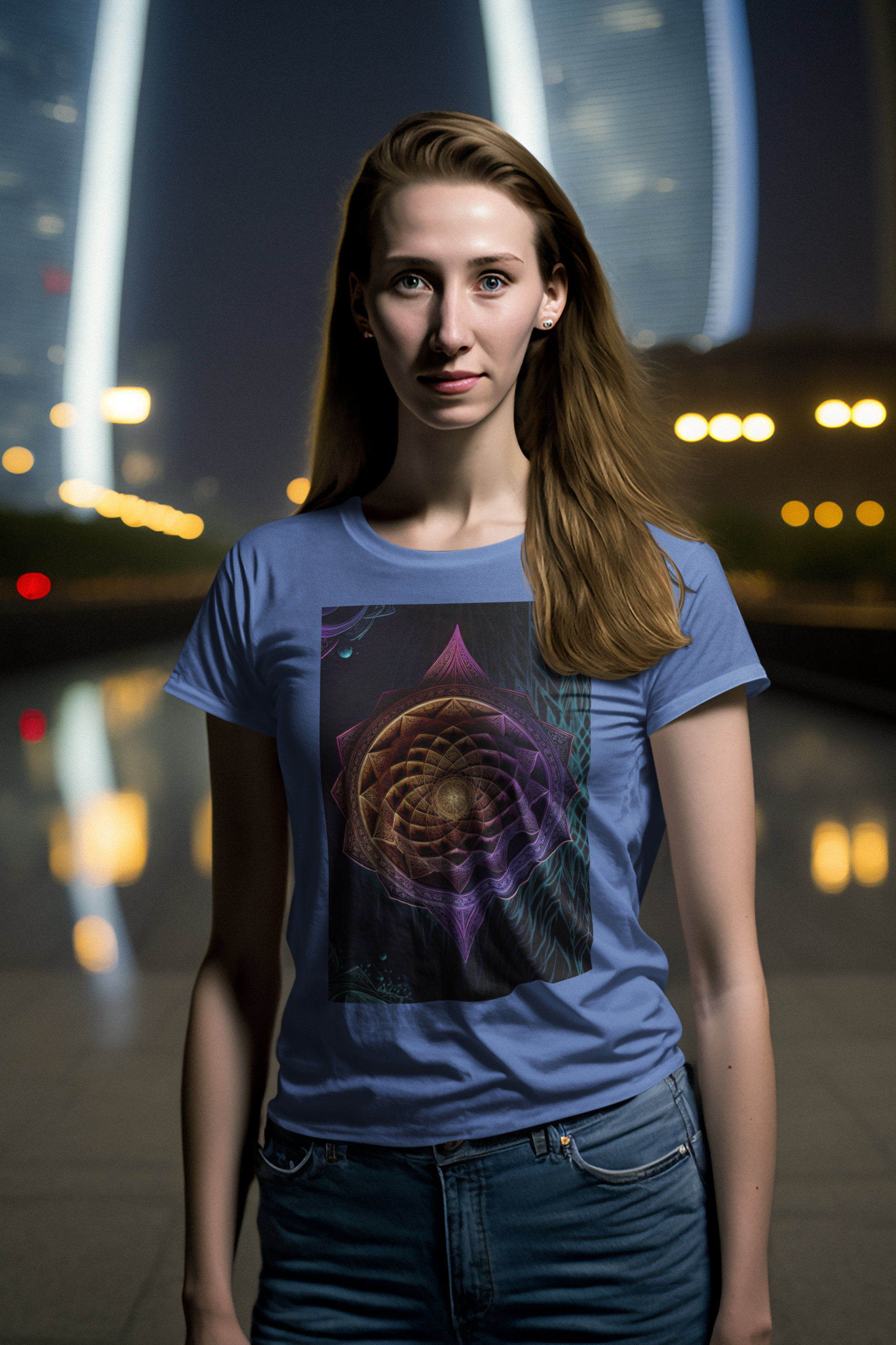 Coleção Mandalas 06<br>T-Shirt Unissex Estonada