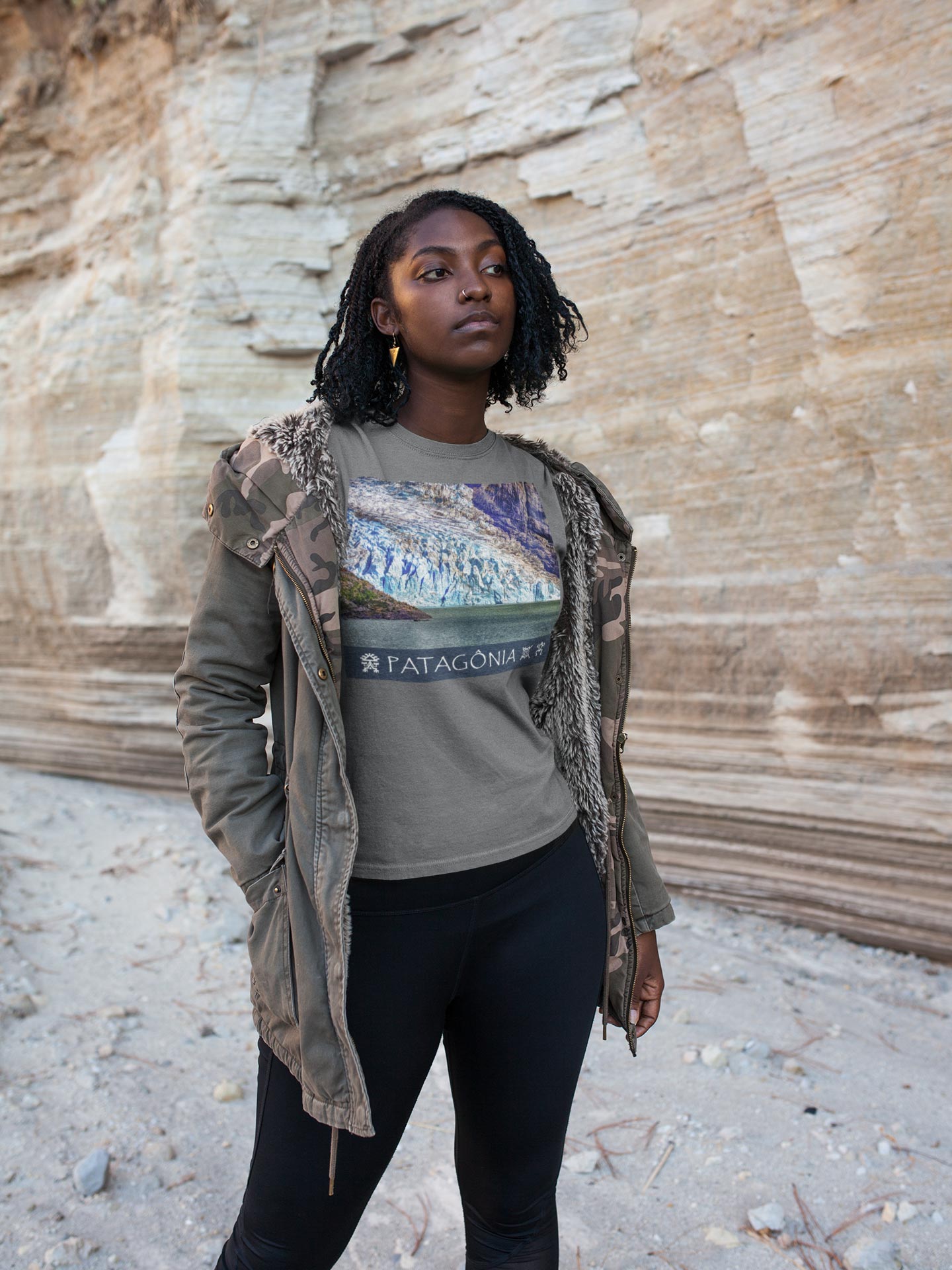 Coleção Patagônia 05<br>T-Shirt Feminina Estonada