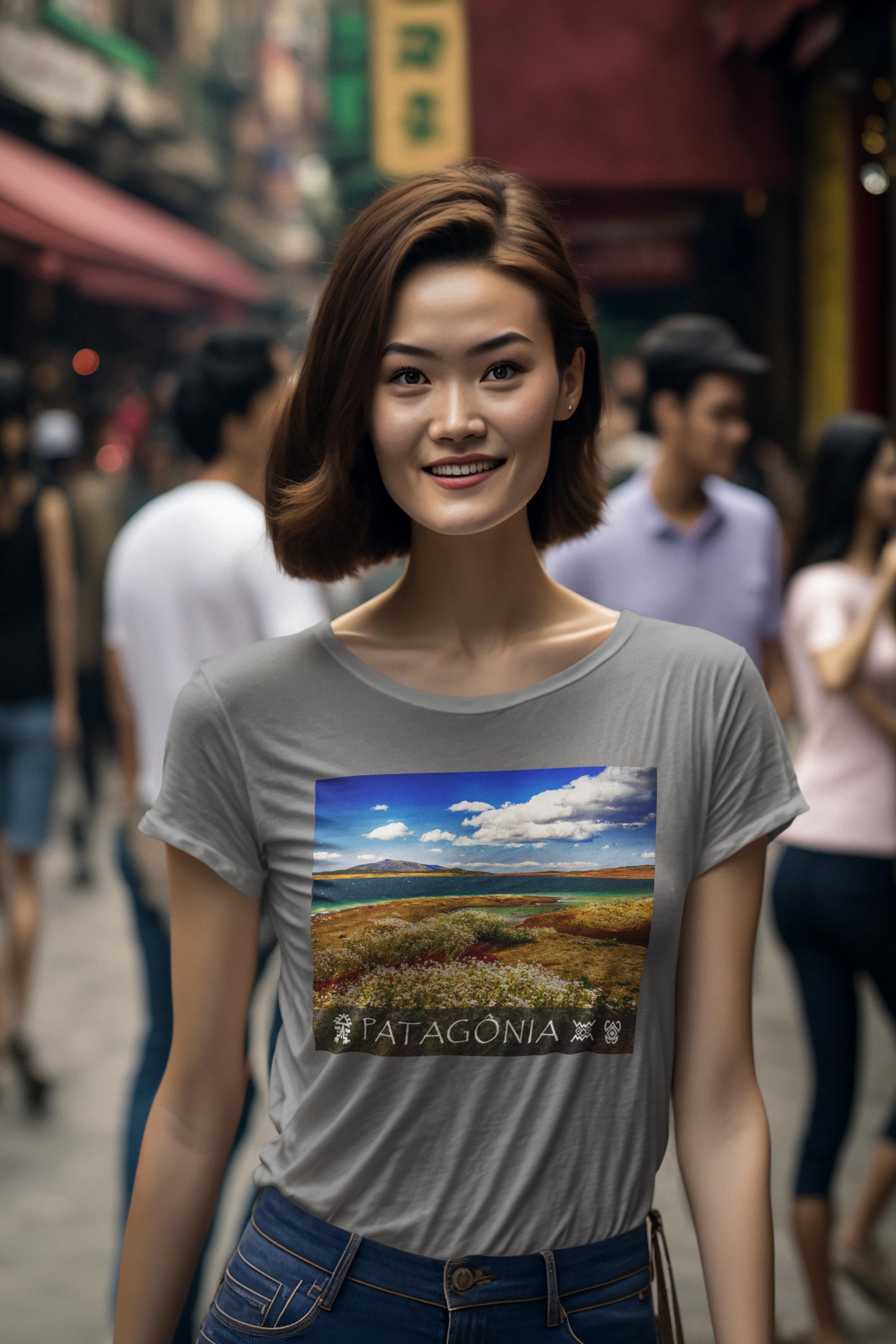 Coleção Patagônia 07<br>T-Shirt Feminina Estonada