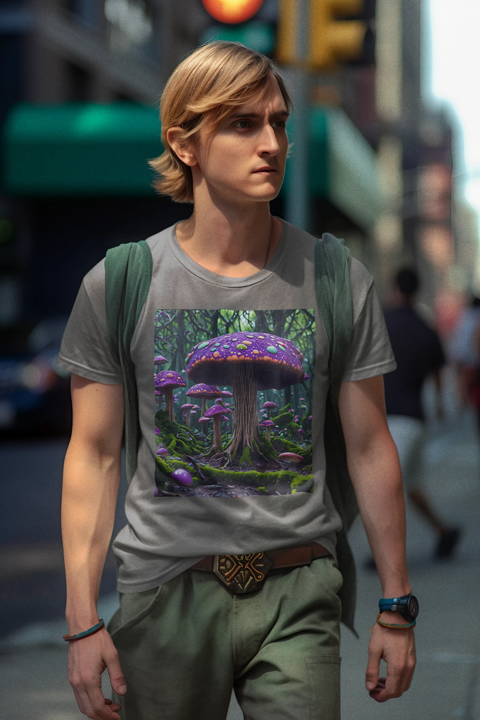 Coleção Magic Mushrooms 04<br>T-Shirt Unissex Estonada