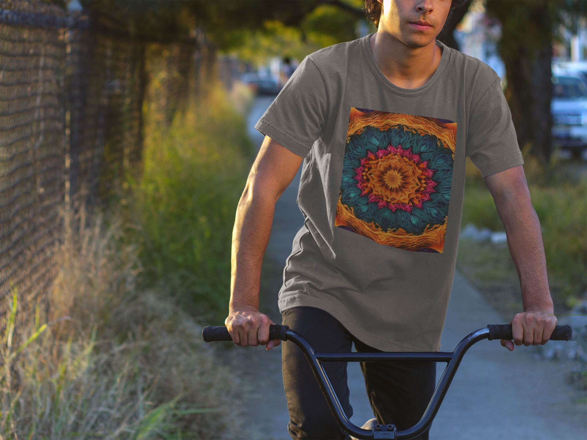 Coleção Mandalas 11<br>T-Shirt Unissex Estonada