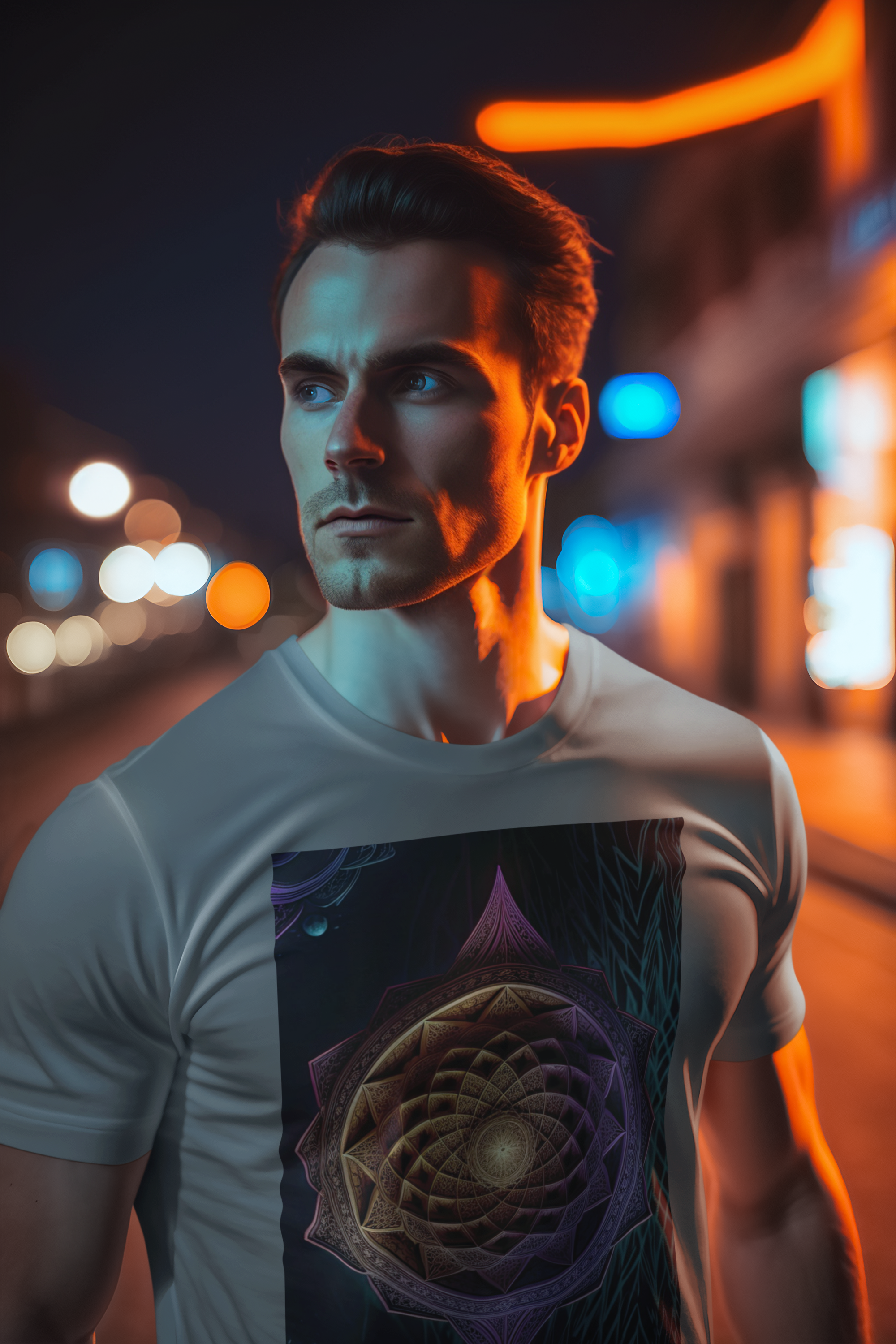 Coleção Mandalas 05<br>T-Shirt Unissex Estonada
