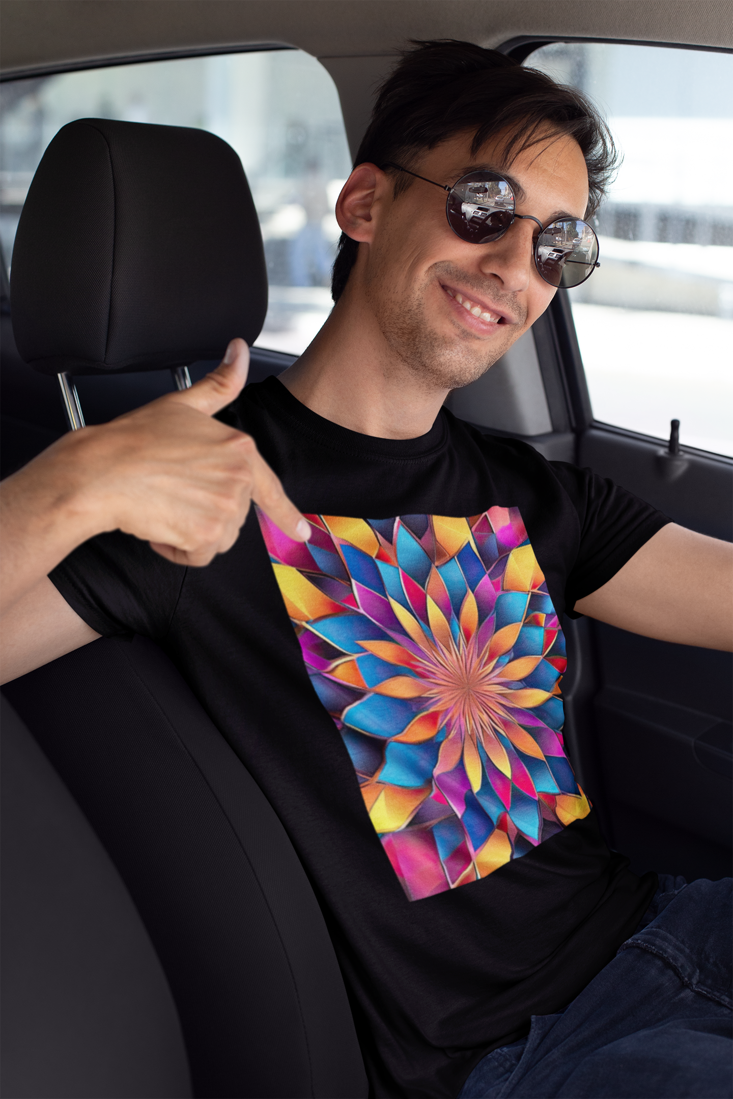 Coleção Mandalas 09<br>T-Shirt Unissex Quality