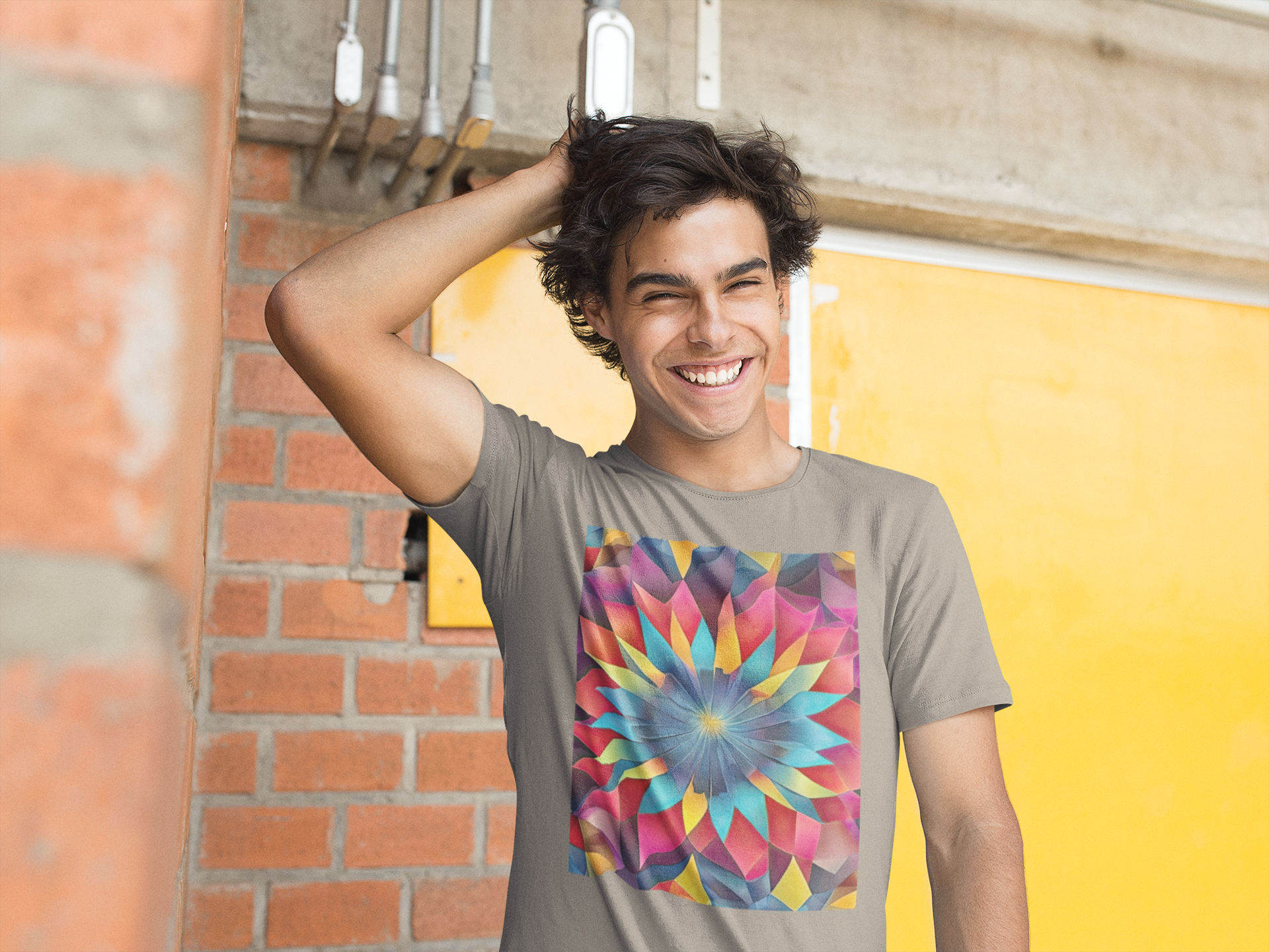 Coleção Mandalas 08<br>T-Shirt Unissex Estonada
