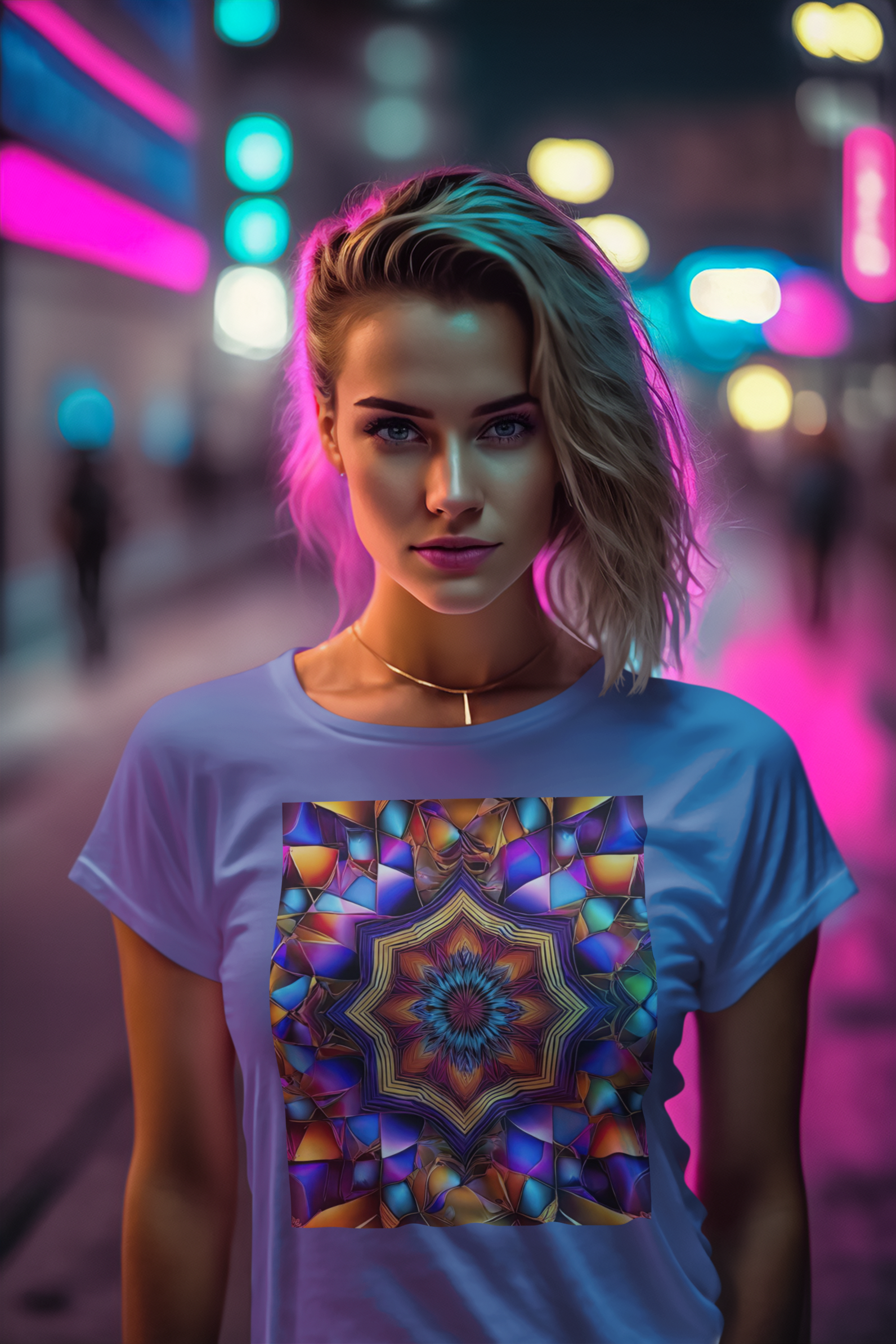 Coleção Mandalas 07<br>T-Shirt Unissex Estonada