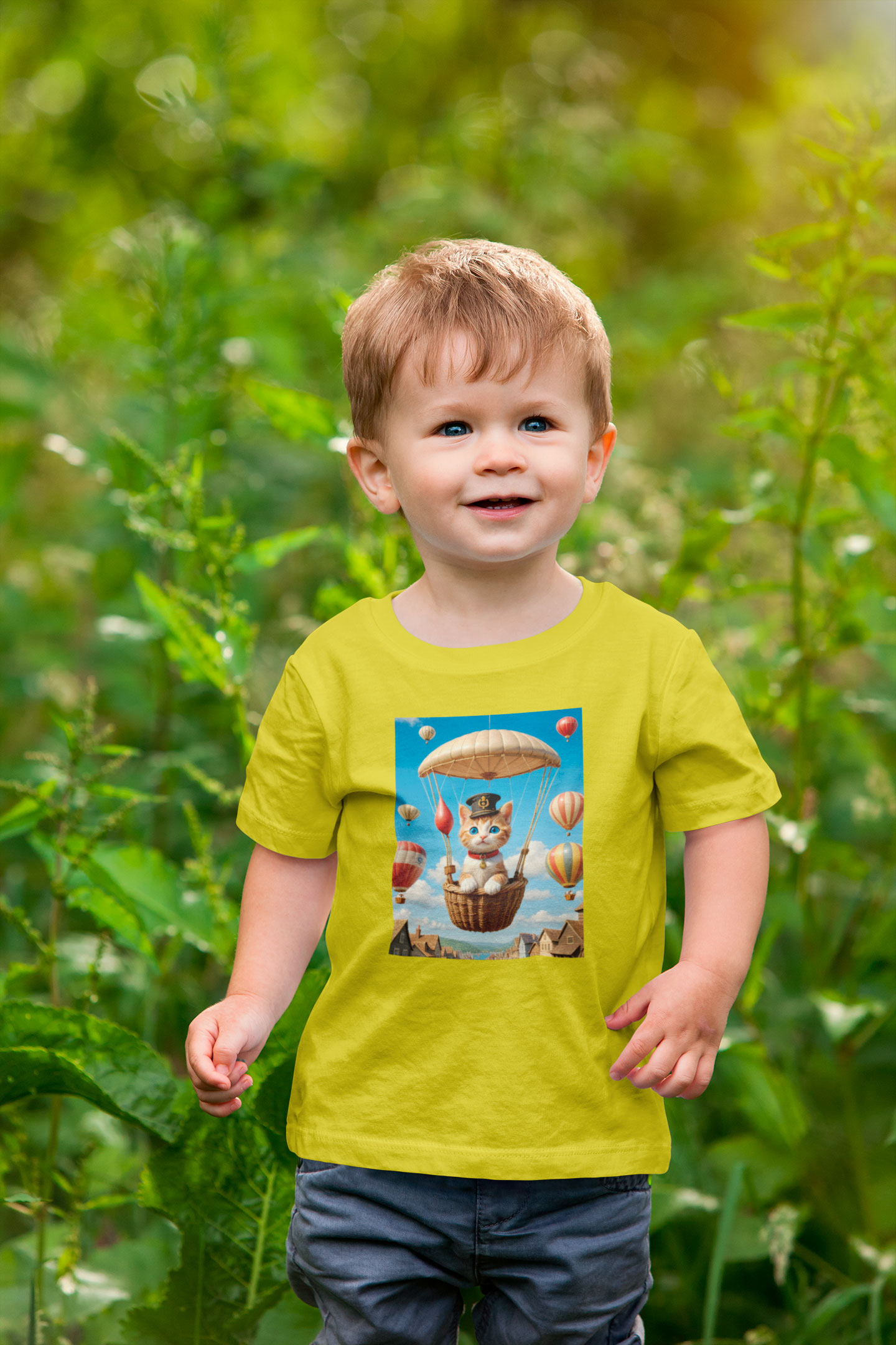 Gatinho Aventureiro<br>T-Shirt Classic Infantil