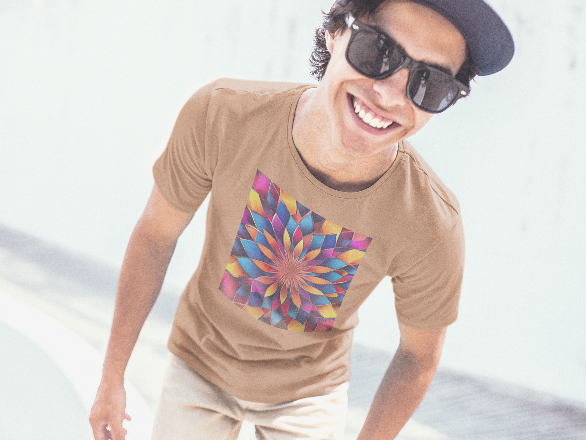 Coleção Mandalas 09<br>T-Shirt Unissex Estonada