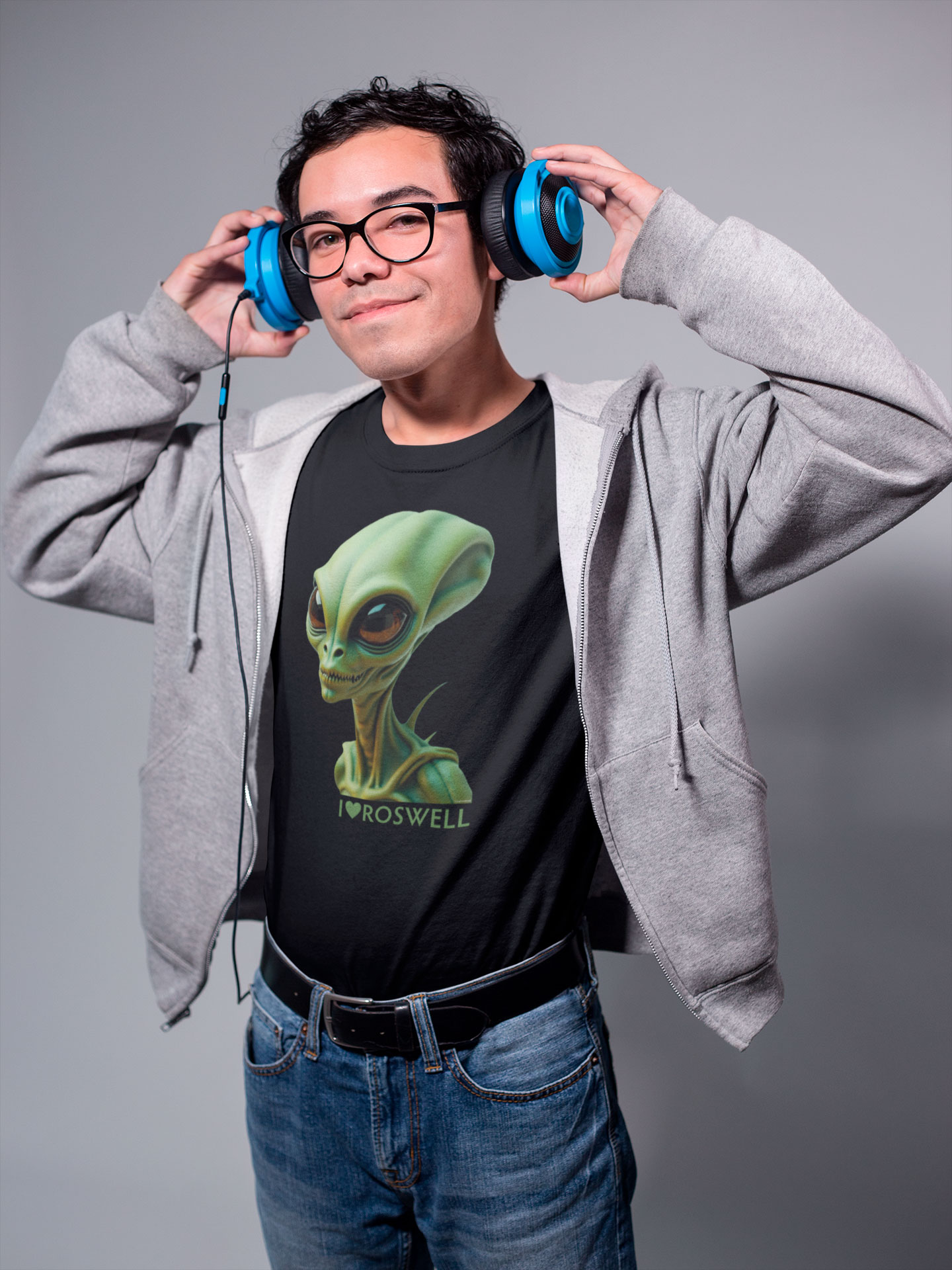 Alien: I ♥ Roswell<br>T-Shirt Unissex Prime
