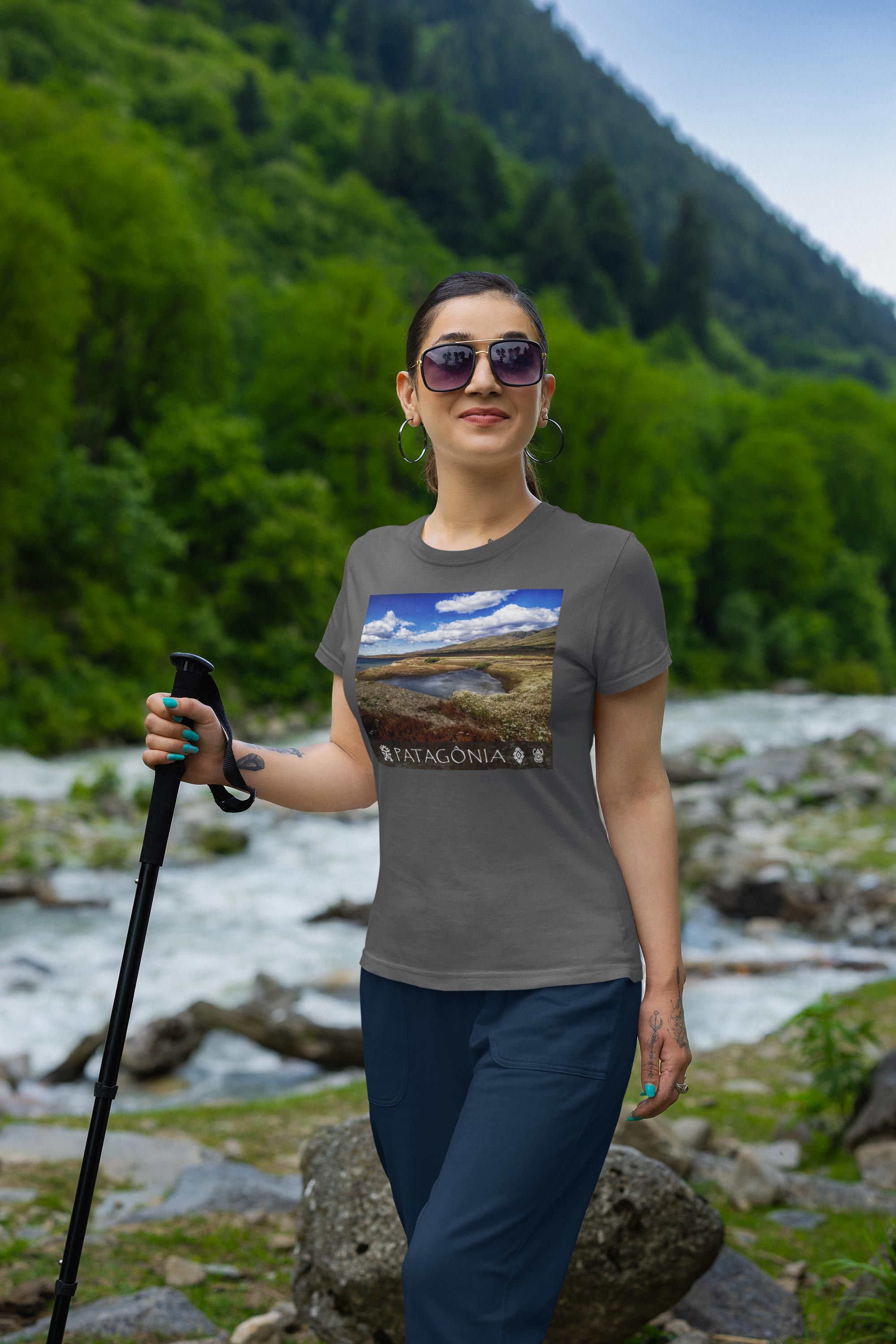 Coleção Patagônia 06<br>T-Shirt Feminina Estonada