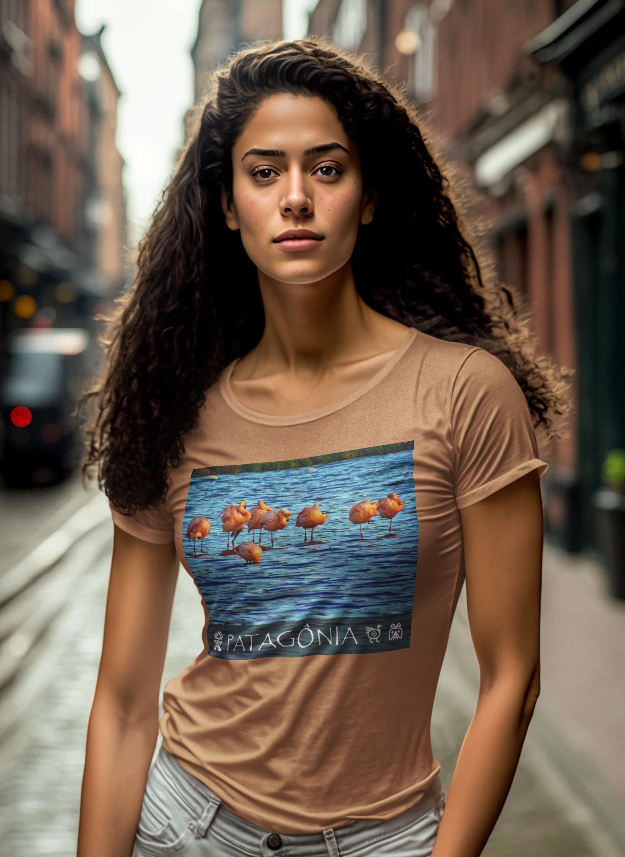 Coleção Patagônia 08<br>T-Shirt Feminina Estonada