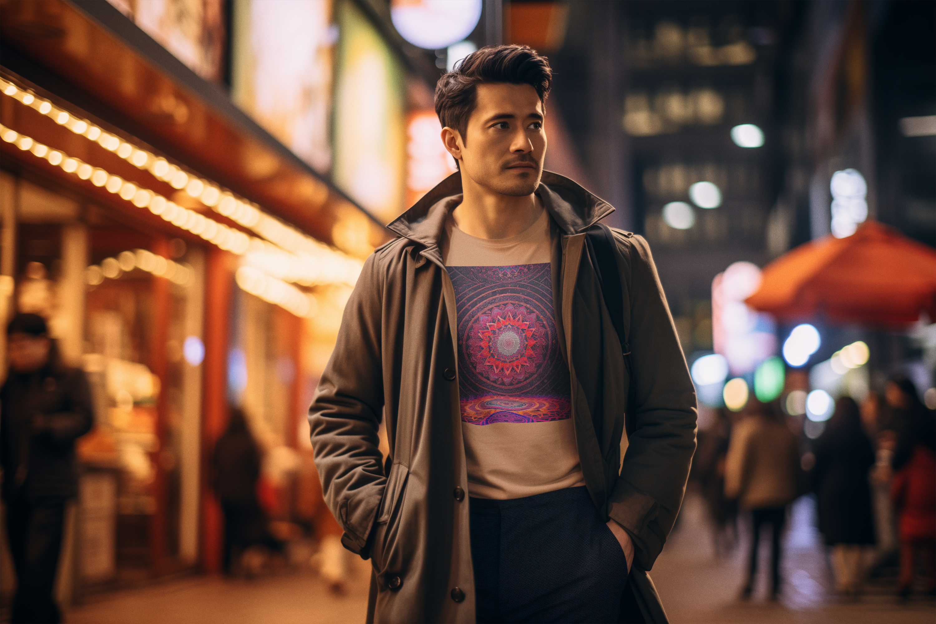 Coleção Mandalas 04<br>T-Shirt Unissex Estonada