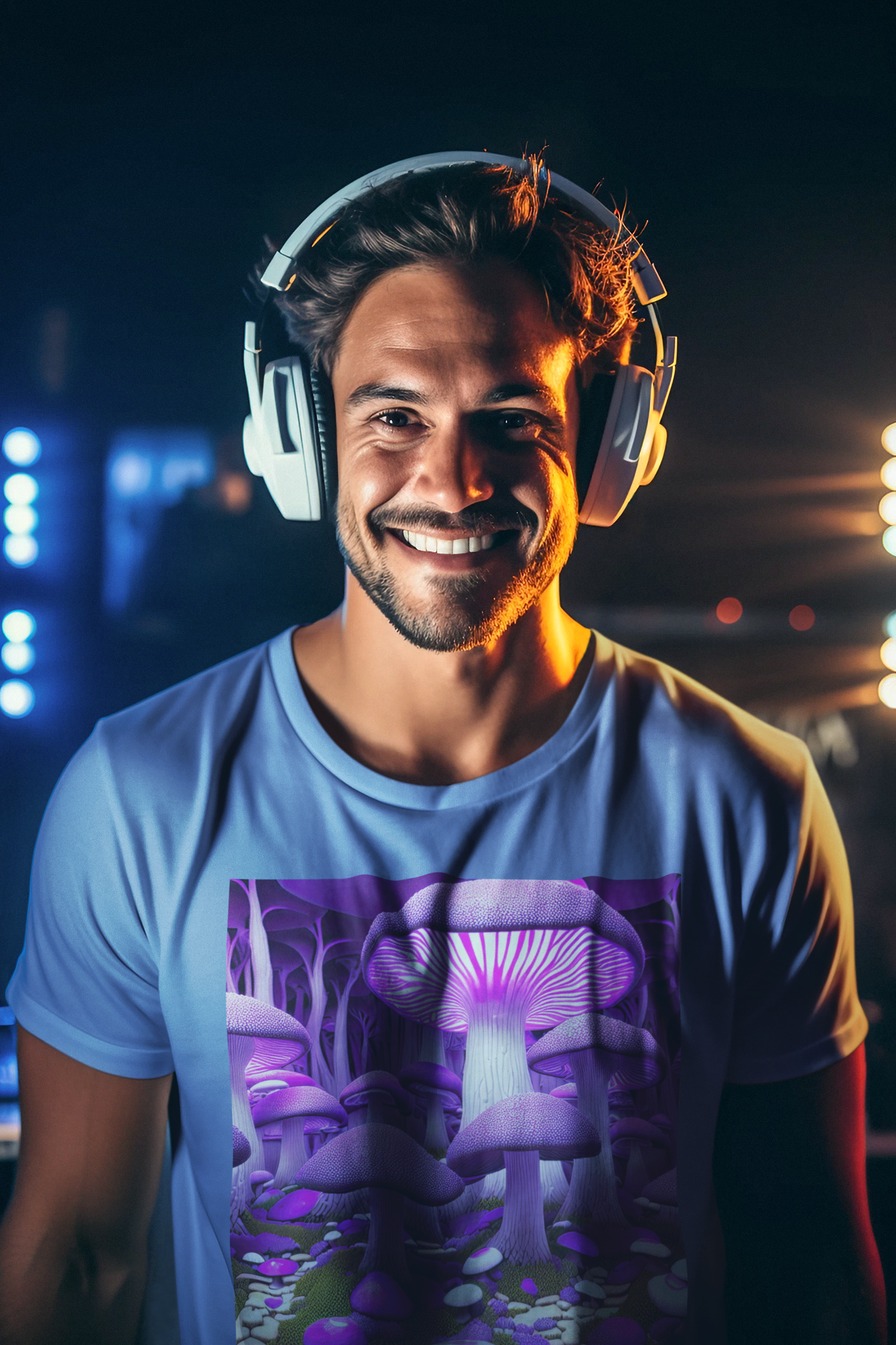 Coleção Magic Mushrooms 01<br>T-Shirt Unissex Estonada