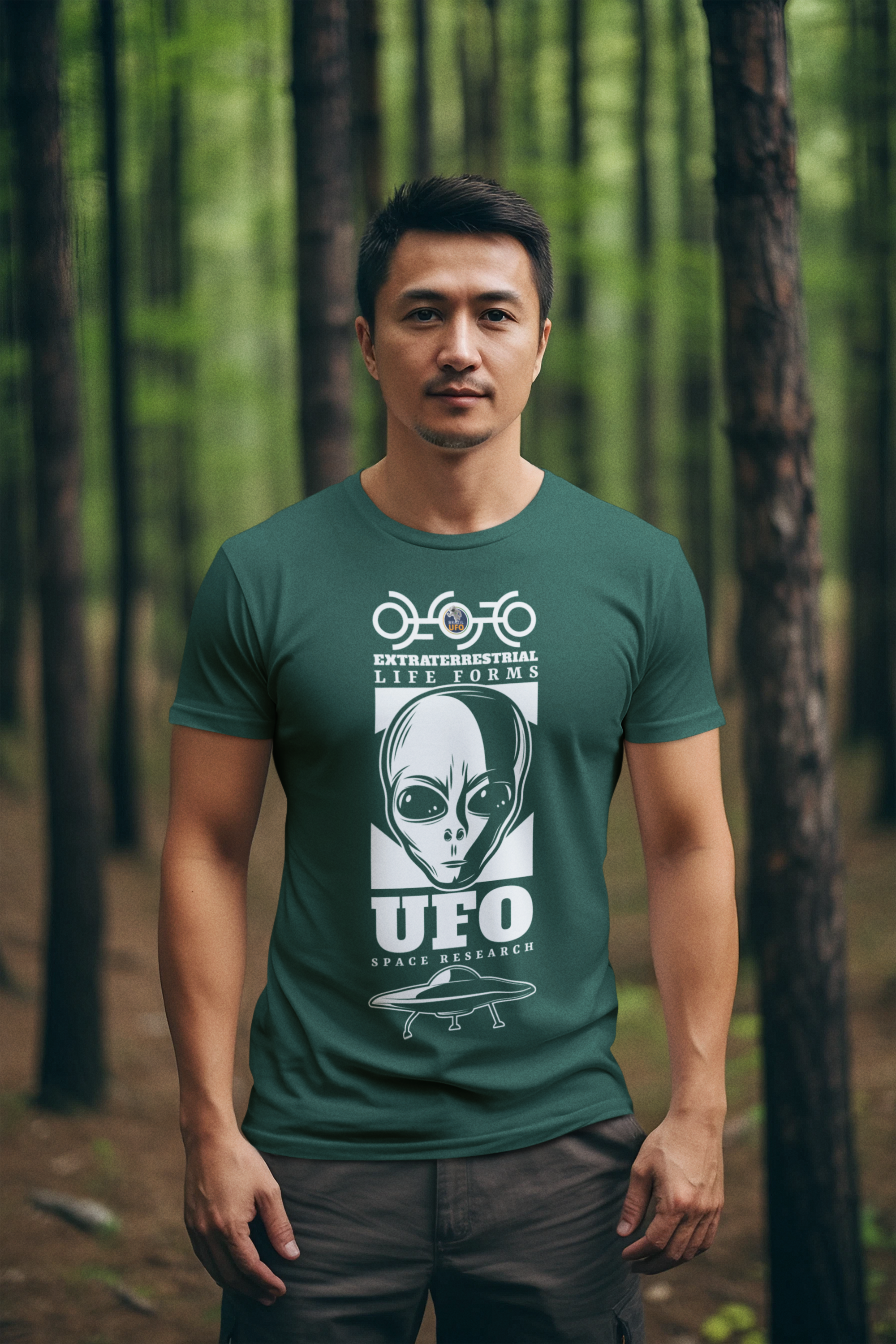 CAMISETA - EXTRATERRESTRIAL LIFE FORMS - BRAZIL UFO