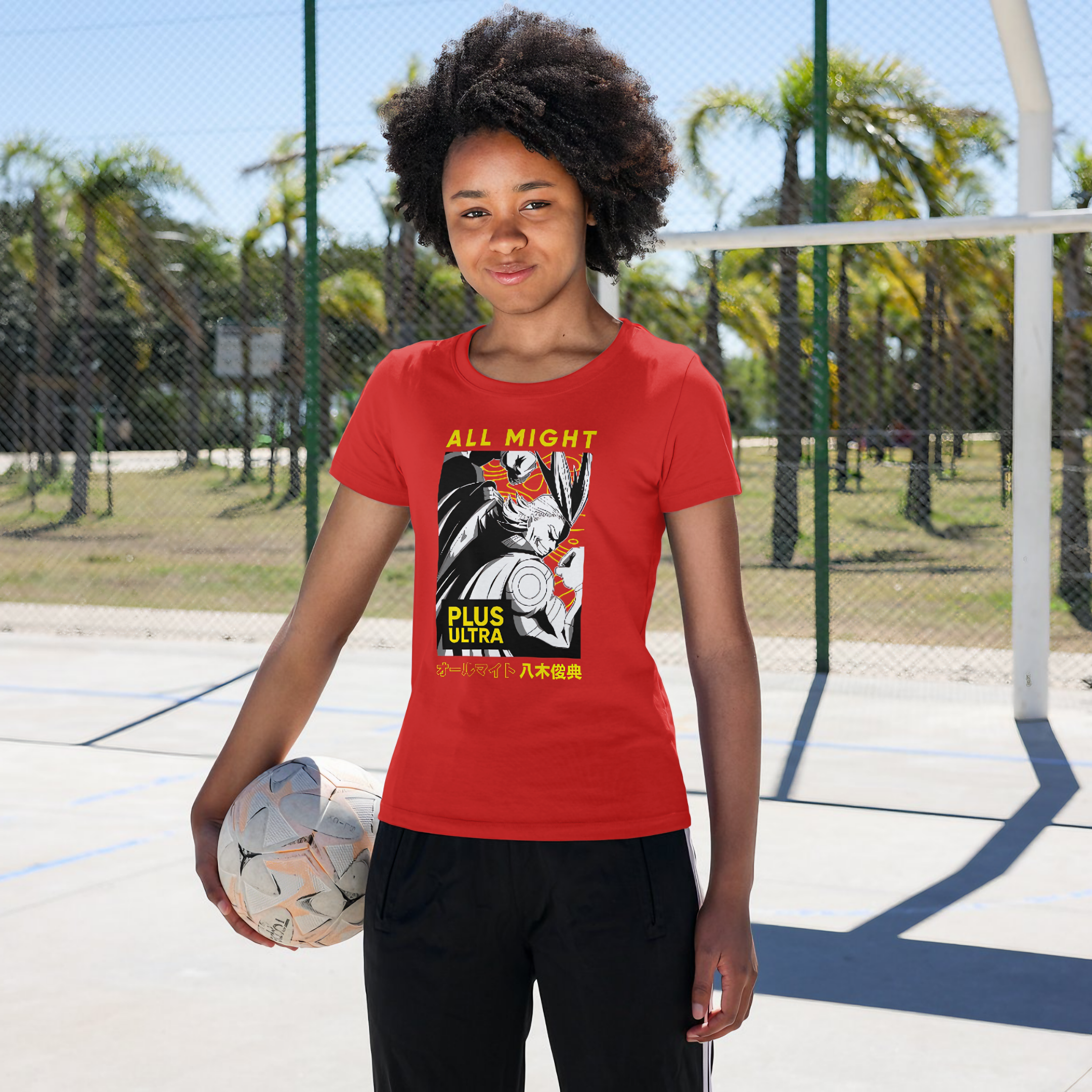T-shirt Feminino My Hero All Might