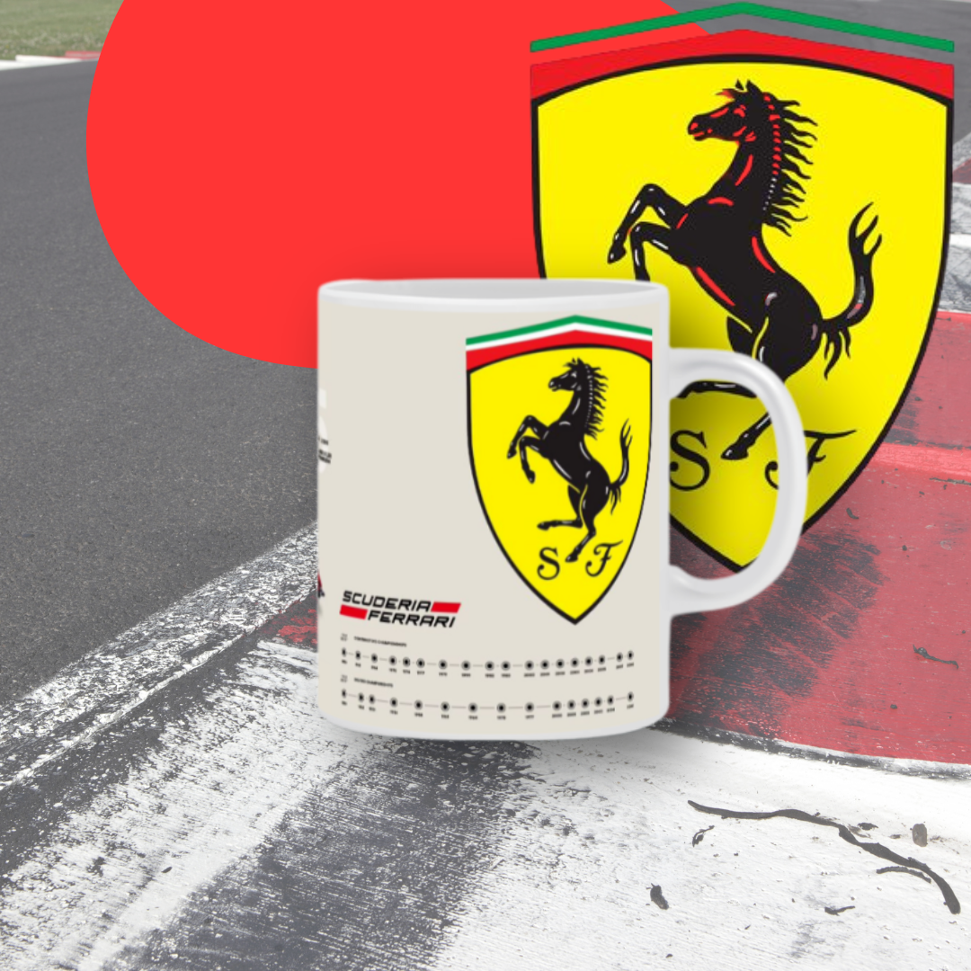 Caneca Colecionável F1 2025 - Ferrari