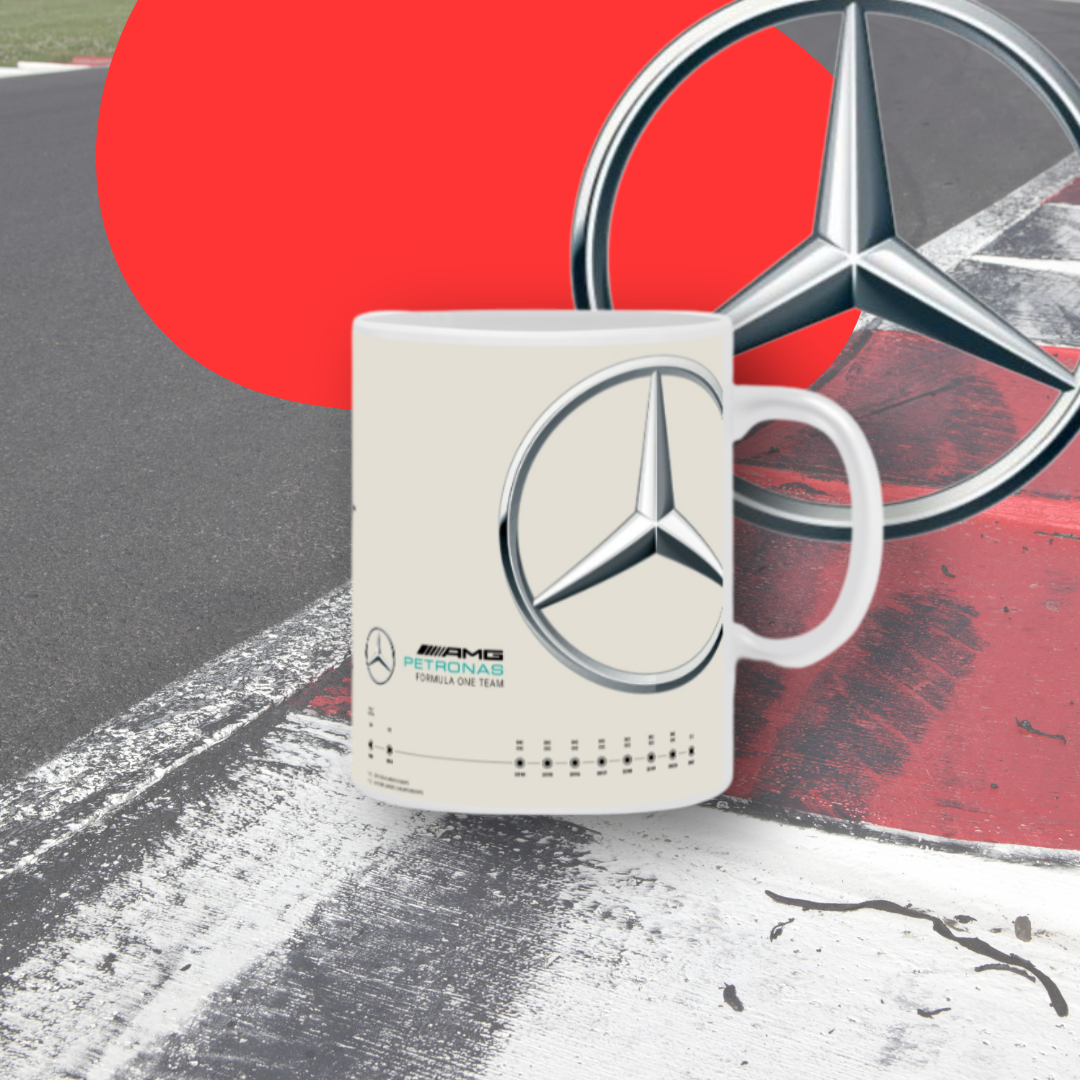Caneca Colecionável F1 2025 - AMG Mercedes