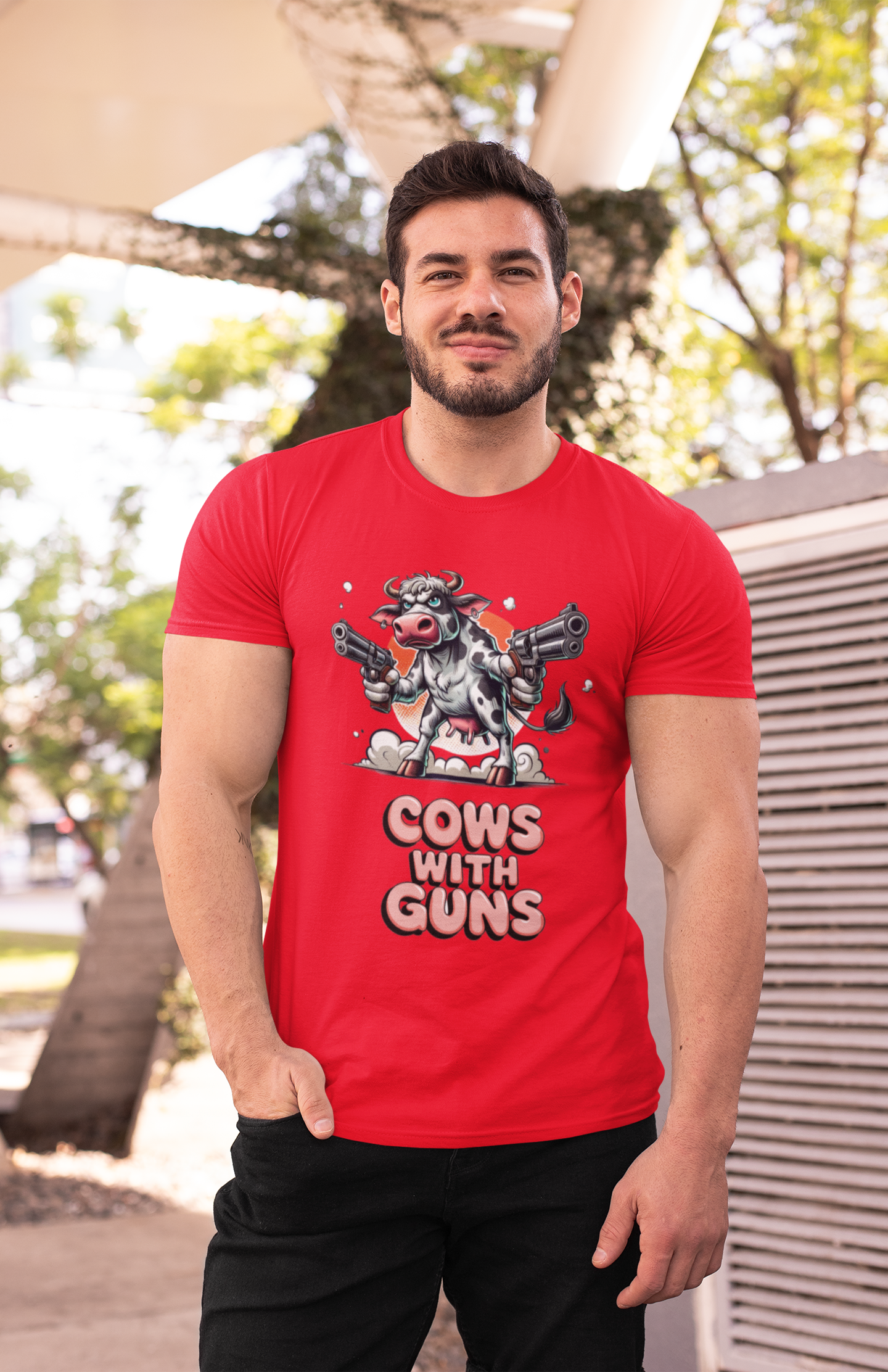 Camiseta Cows with Guns - Unisex