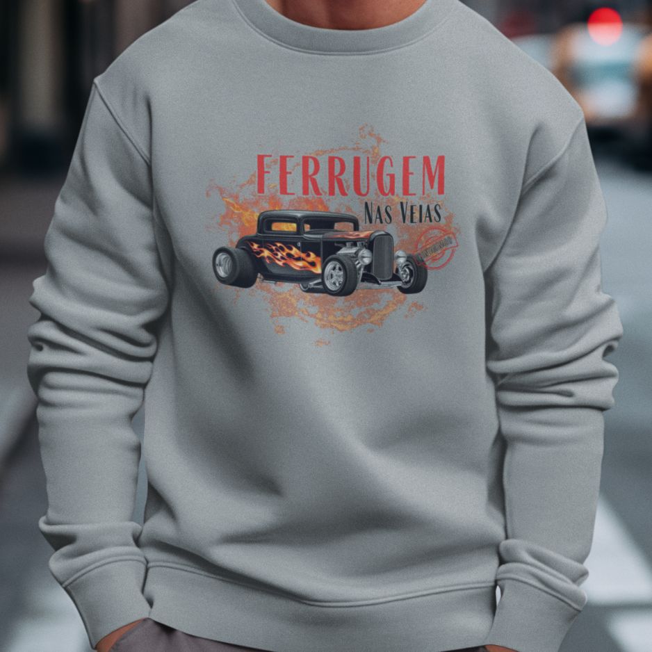 Moletom Quality Hot Rod “Ferrugem nas Veias” Unissex – Contaminado Pelo Estilo