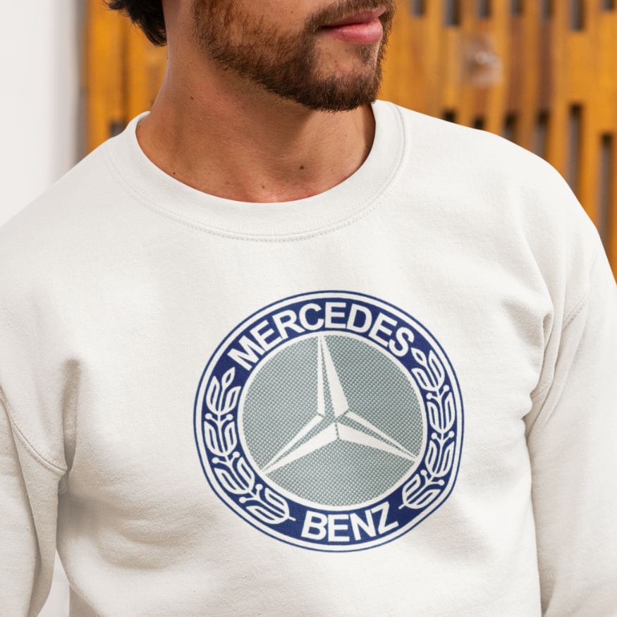 Moletom Tradicional Mercedes-Benz Unissex – Estilo Atemporal com a Marca da Estrela