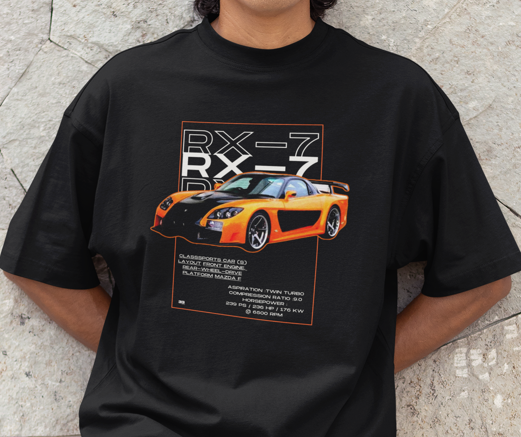 MAZDA RX-7 - T Shirt Oversized