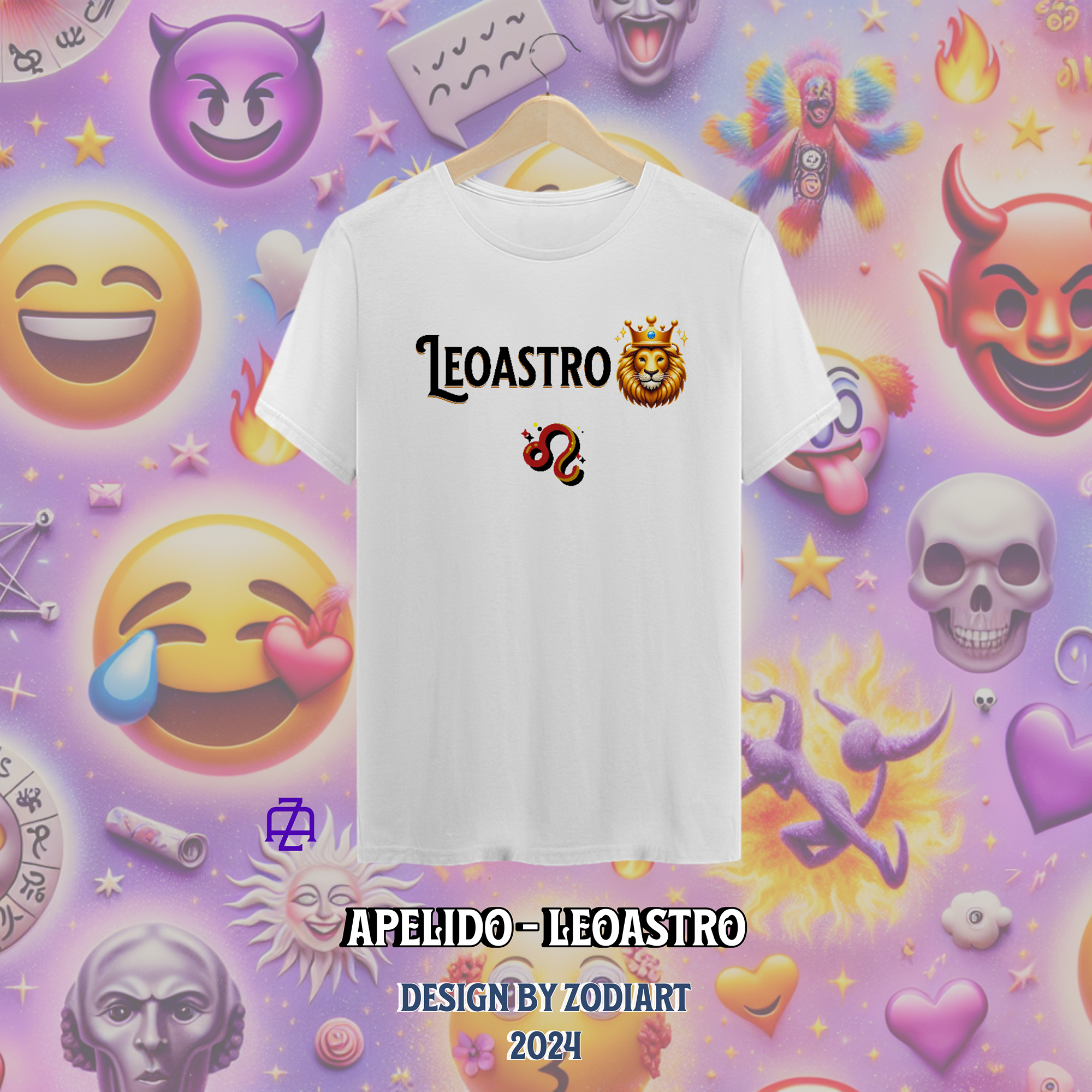 CAMISA LEOASTRO / BRANCA - CINZA