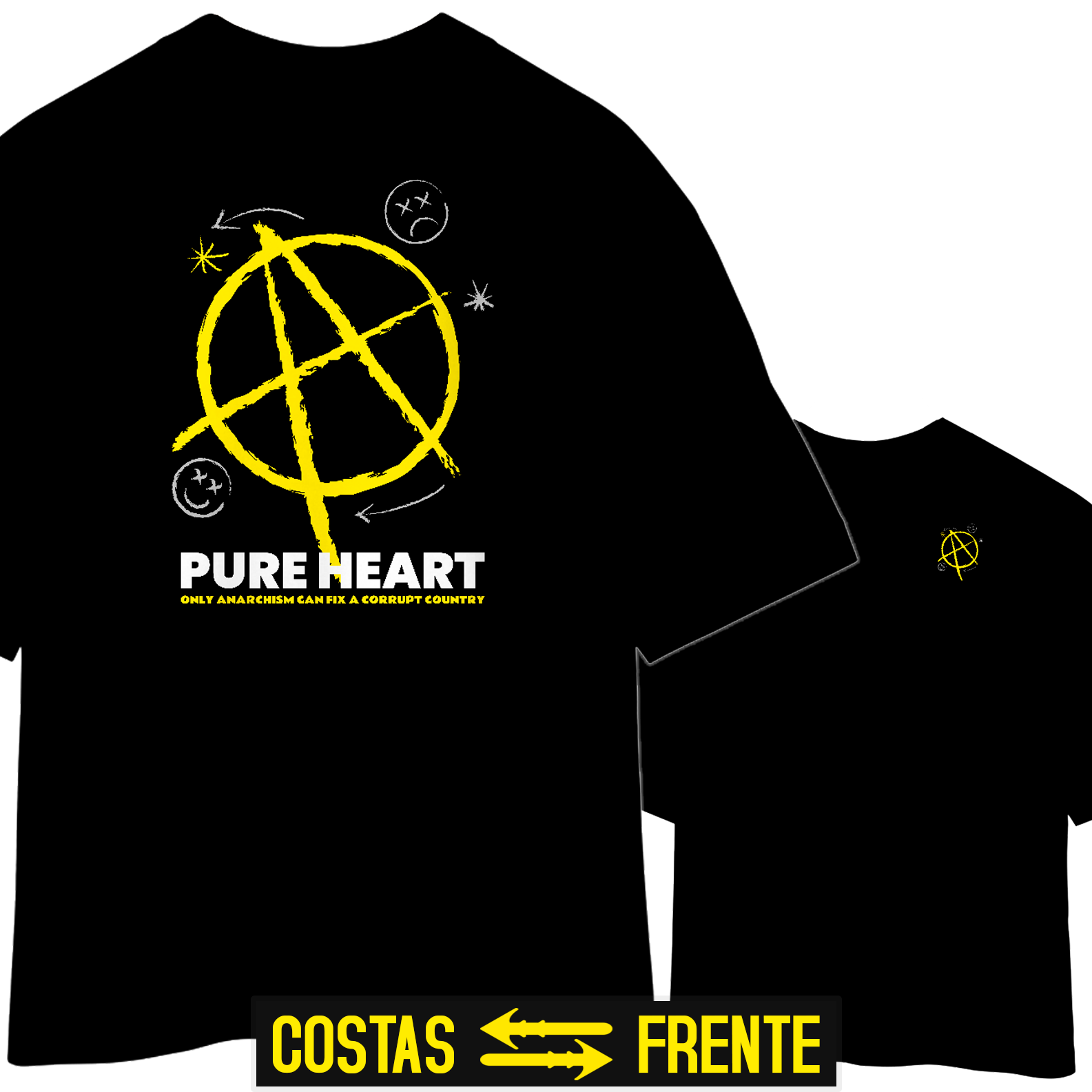 Camiseta Oversized Anarquia (Premium)