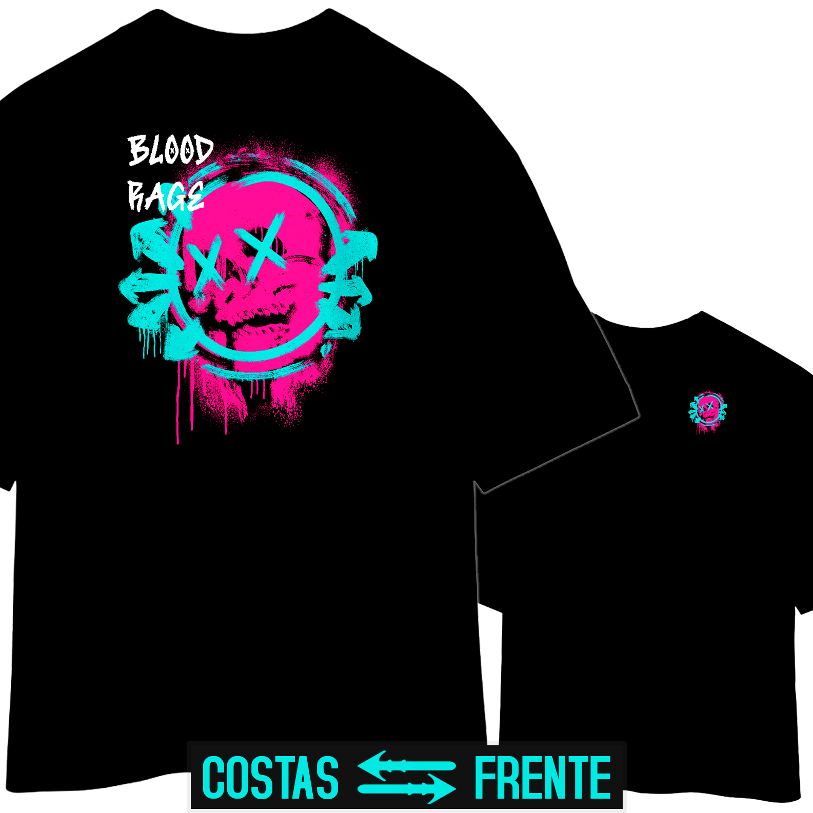 Camiseta Oversized Blood Rage (Premium)