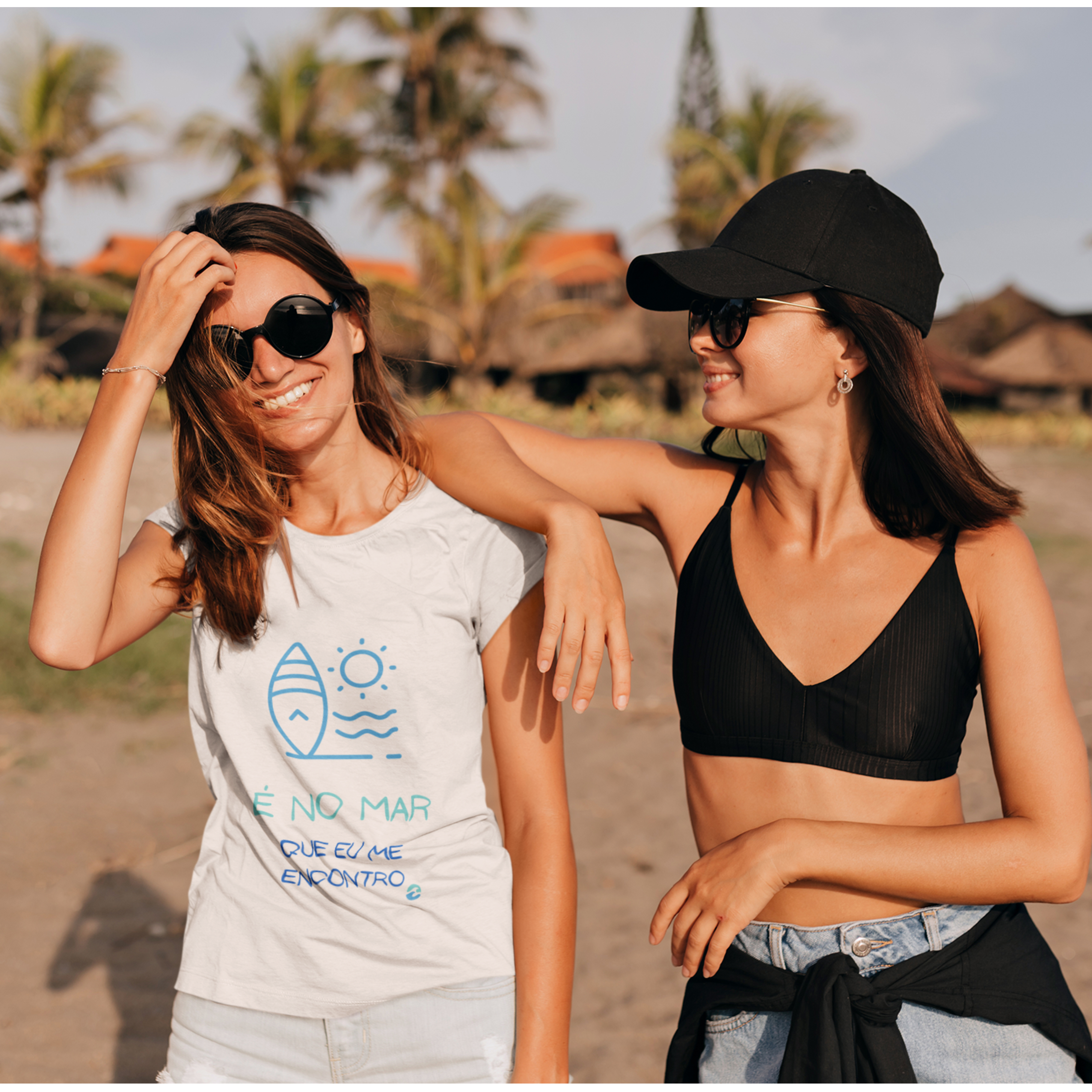T-Shirt É no Mar