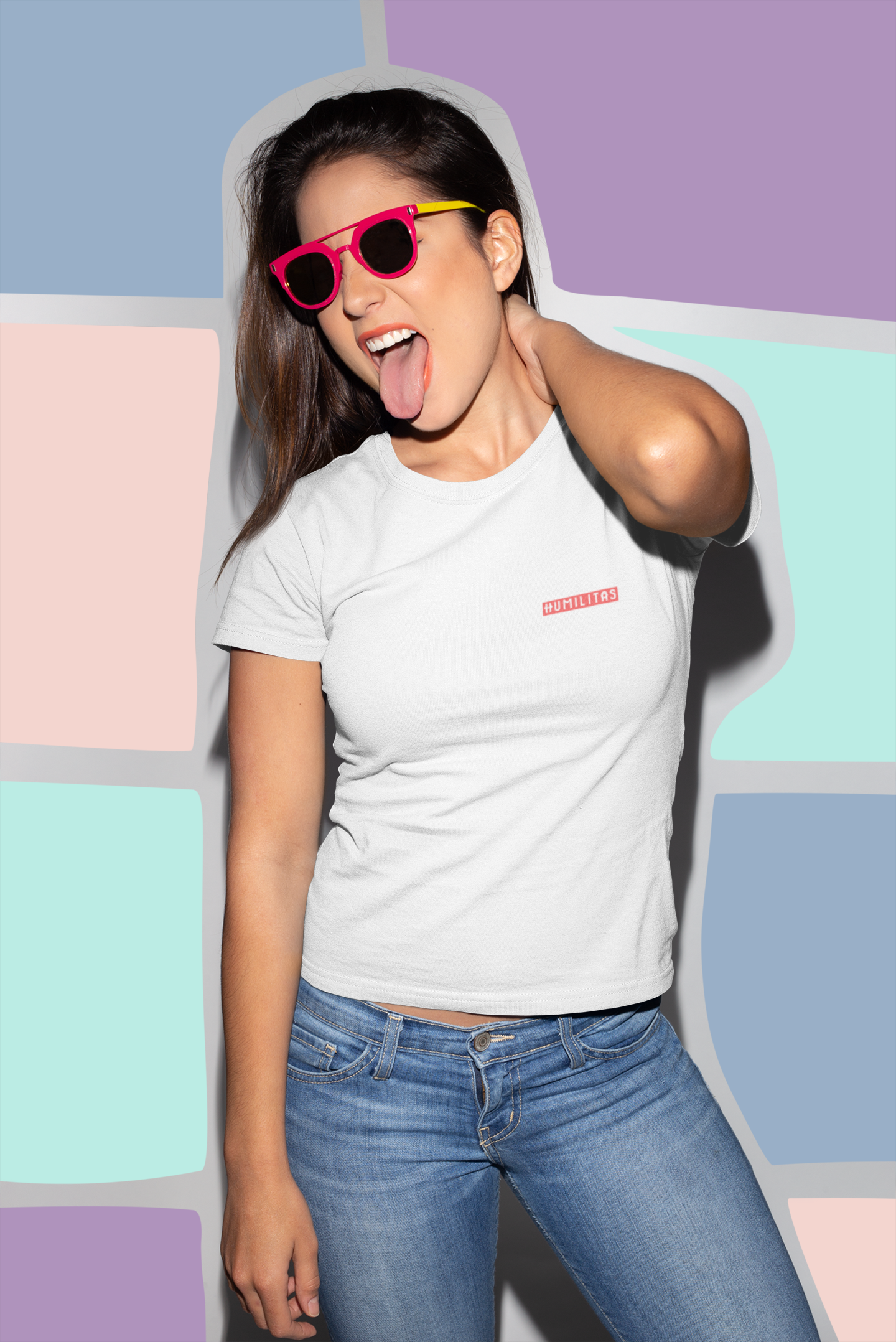T-Shirt Prime Feminina Baby Long: Coleção Humilitas Cloth Minimal (Modelo 2)