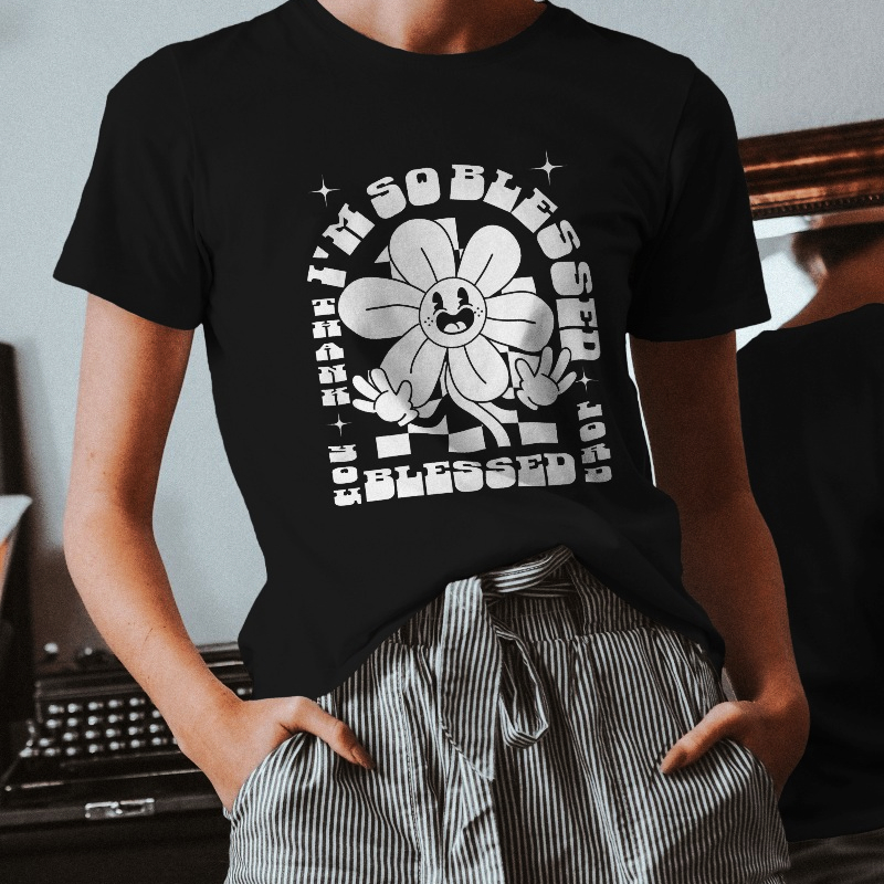 I´m so Blessed - Baby Look (estampa branca)
