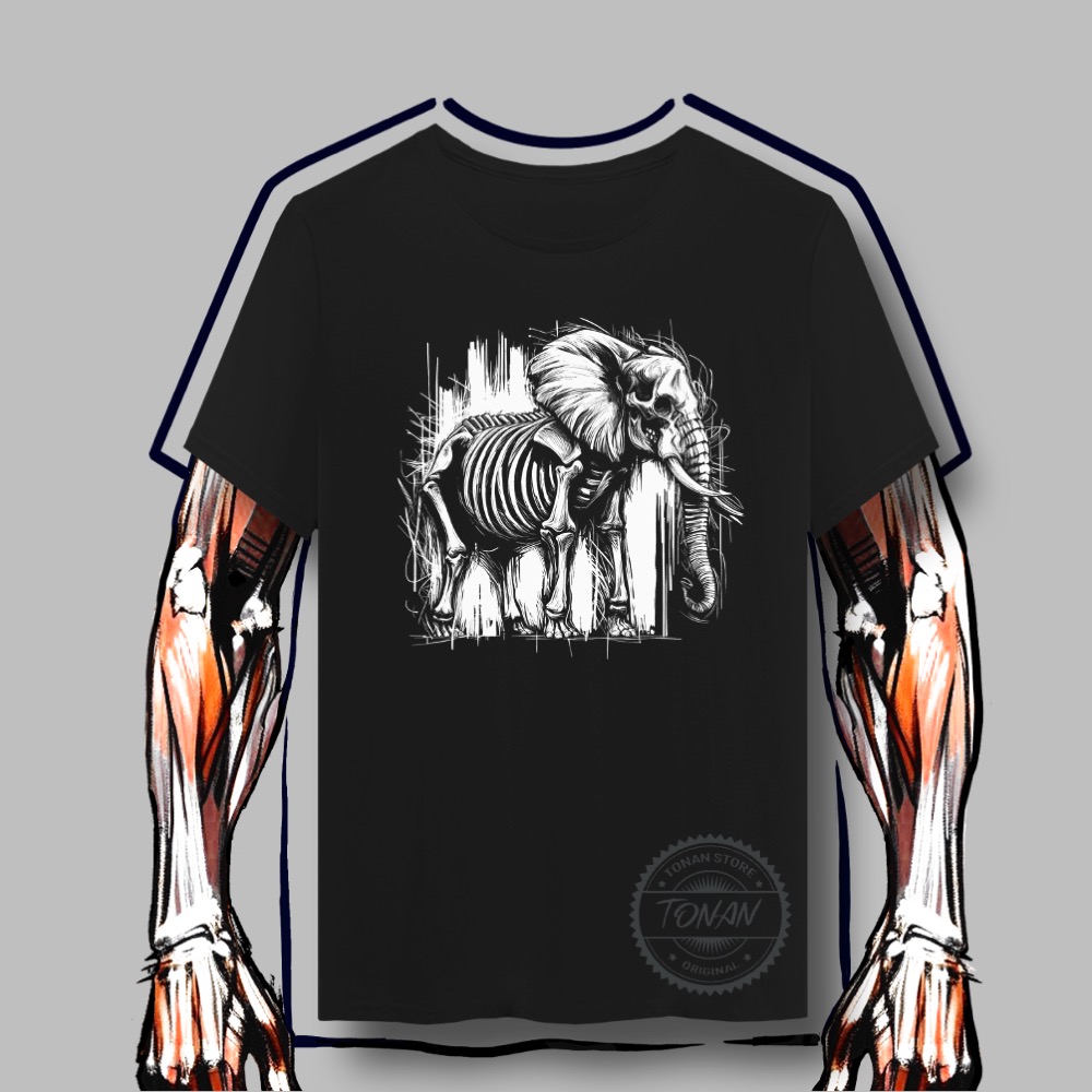CAMISETA QUALITY – ESQUELETO DE ELEFANTE