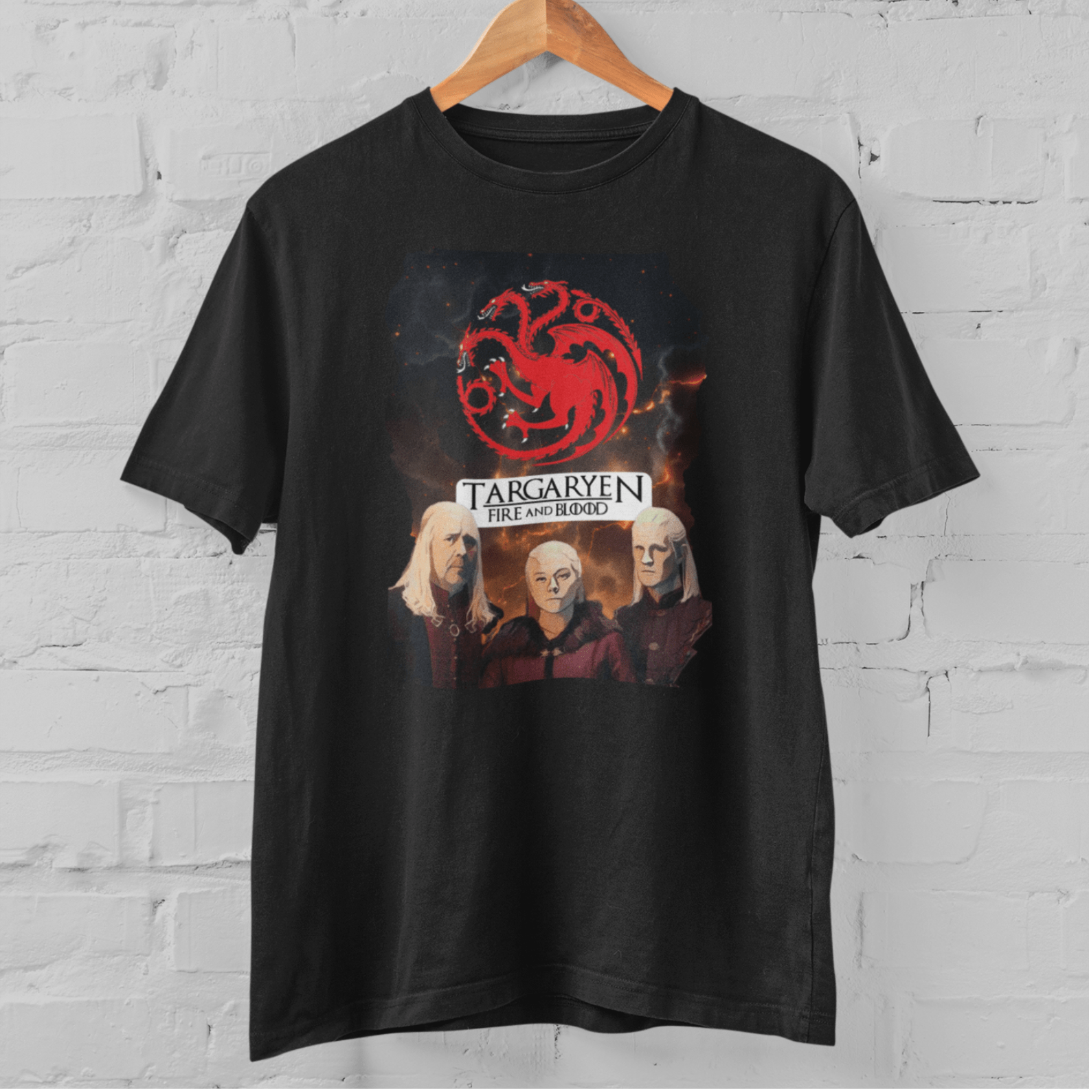 Camiseta Casa Targaryen Fire and Blood - House of the Dragon