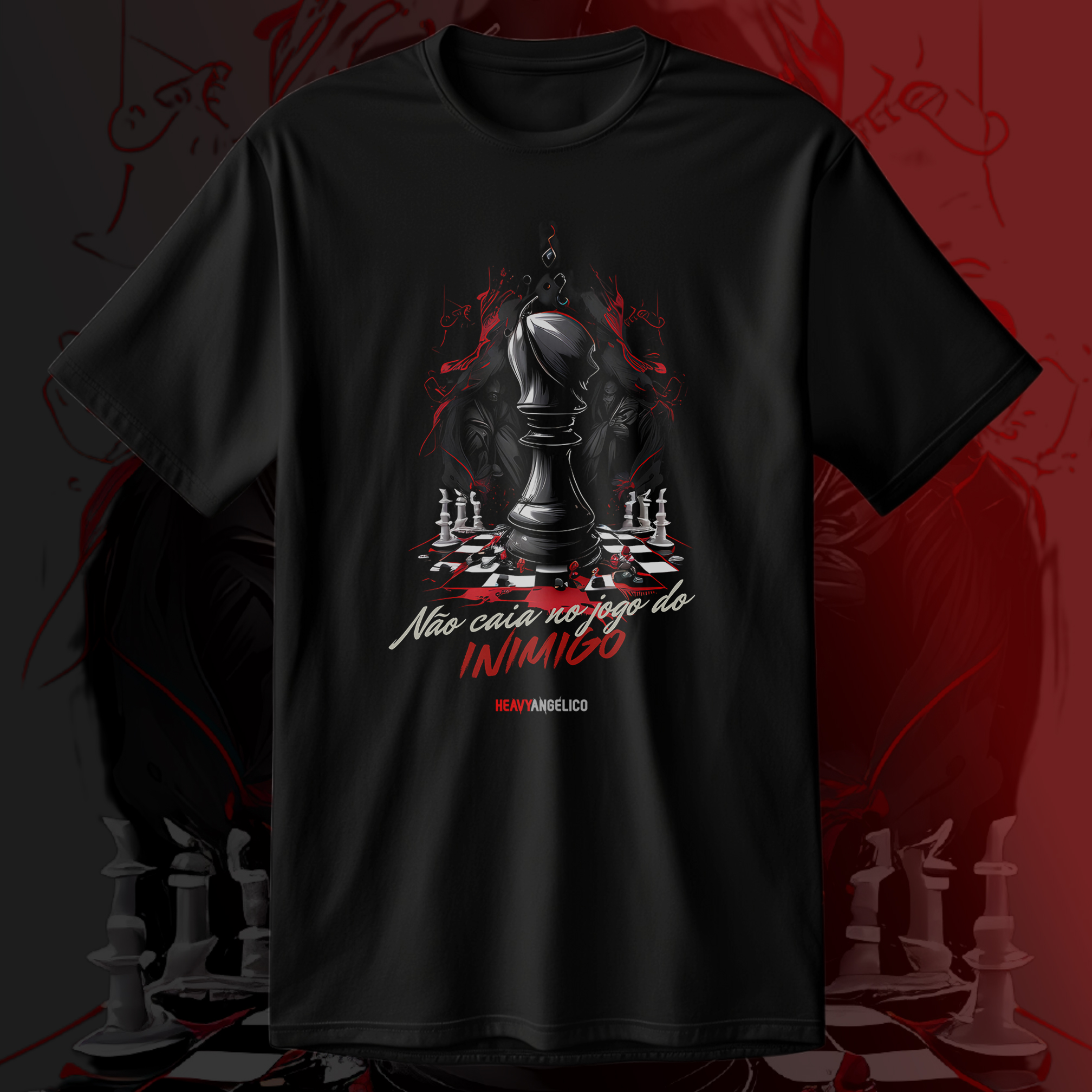 Não caia no jogo do inimigo - Camiseta Unissex