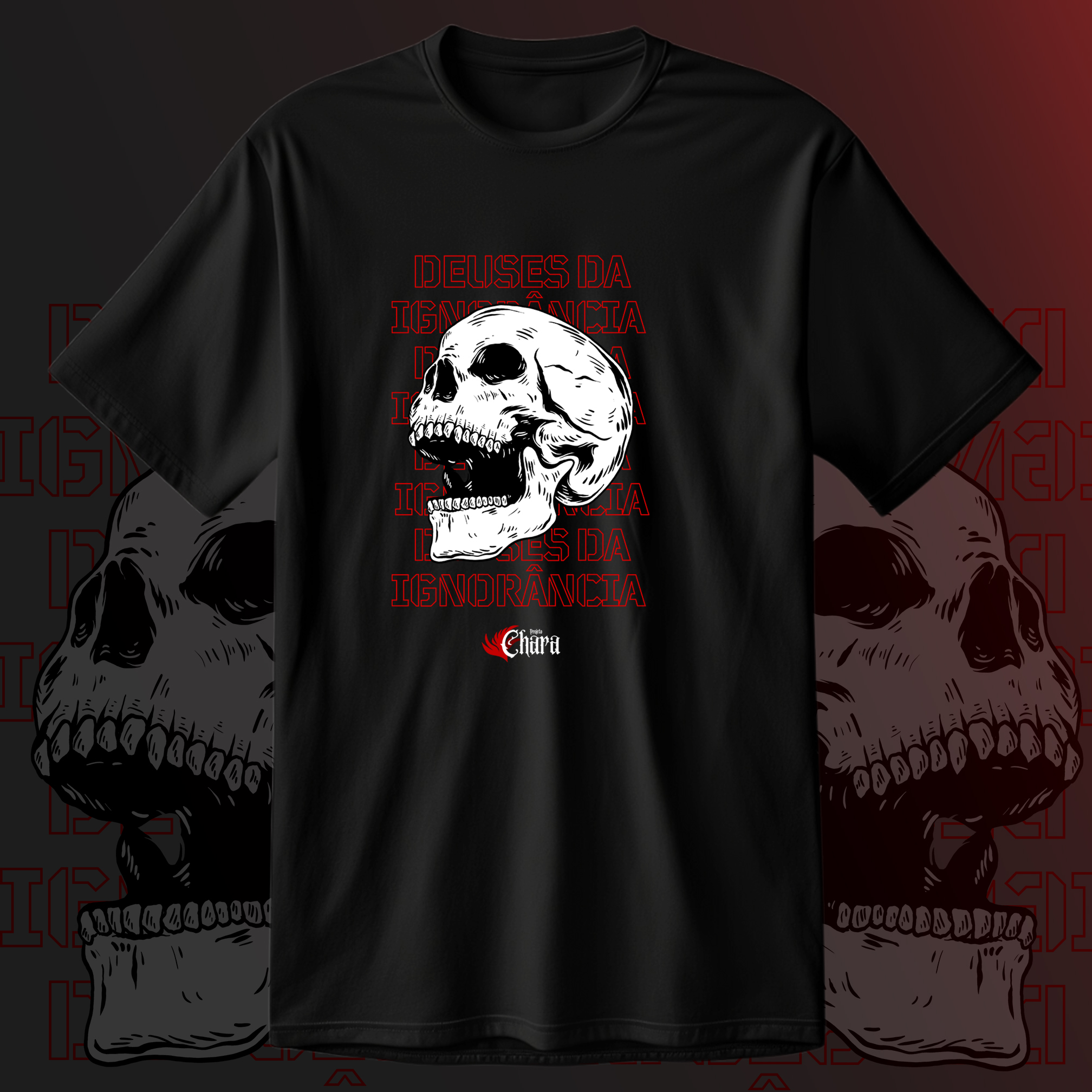Deuses da Ignorância - Projeto Chara - Camiseta Unissex