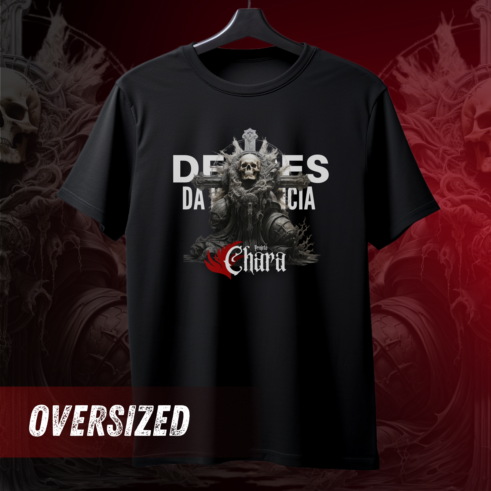 Totem Deuses da Ignorância - Projeto Chara - Camiseta Oversized