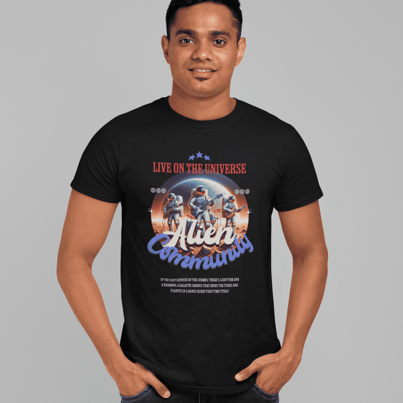 Camisa Live on the Universe