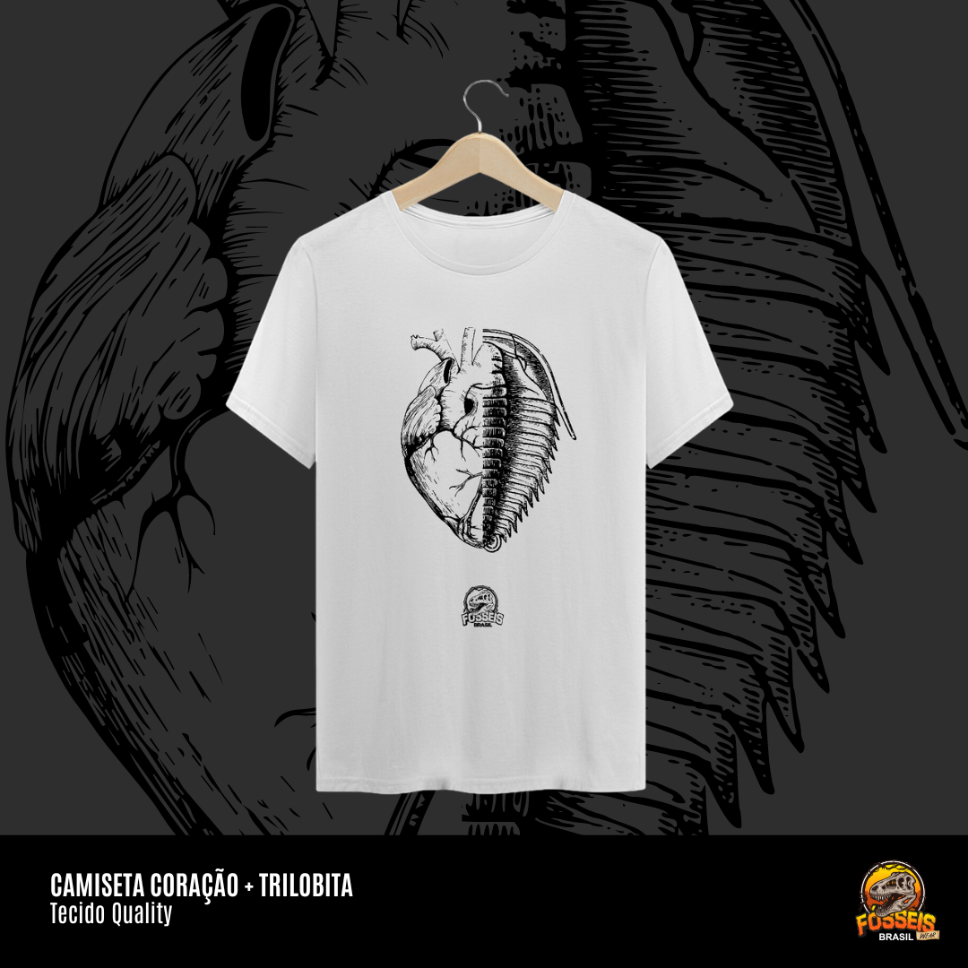 Camiseta - Coração + Trilobita