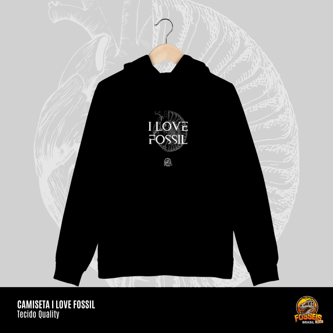 Moletom Canguru - I LOVE FOSSIL