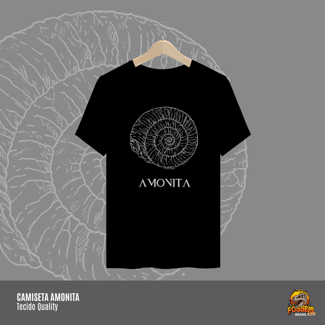 Camiseta Amonita | Ilustração por Leandro Sanches