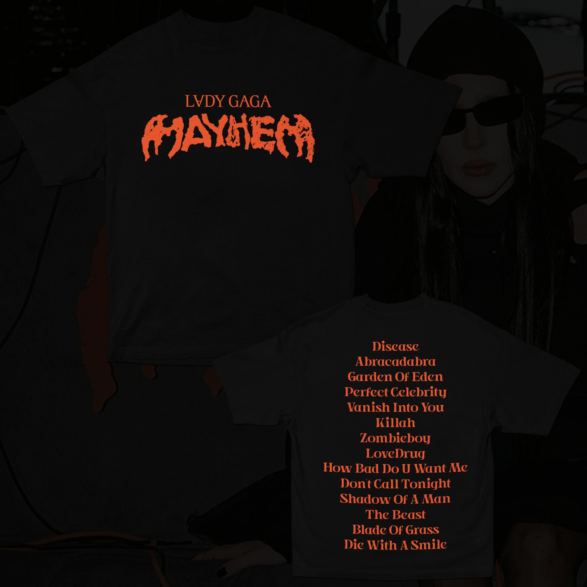 MAYHEM FAIXAS (FRENTE E COSTAS)