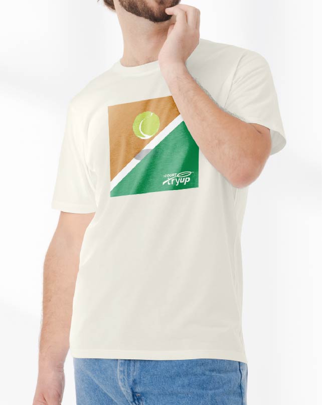 camiseta tryUP .tcourt I // Algodão Pima peruano