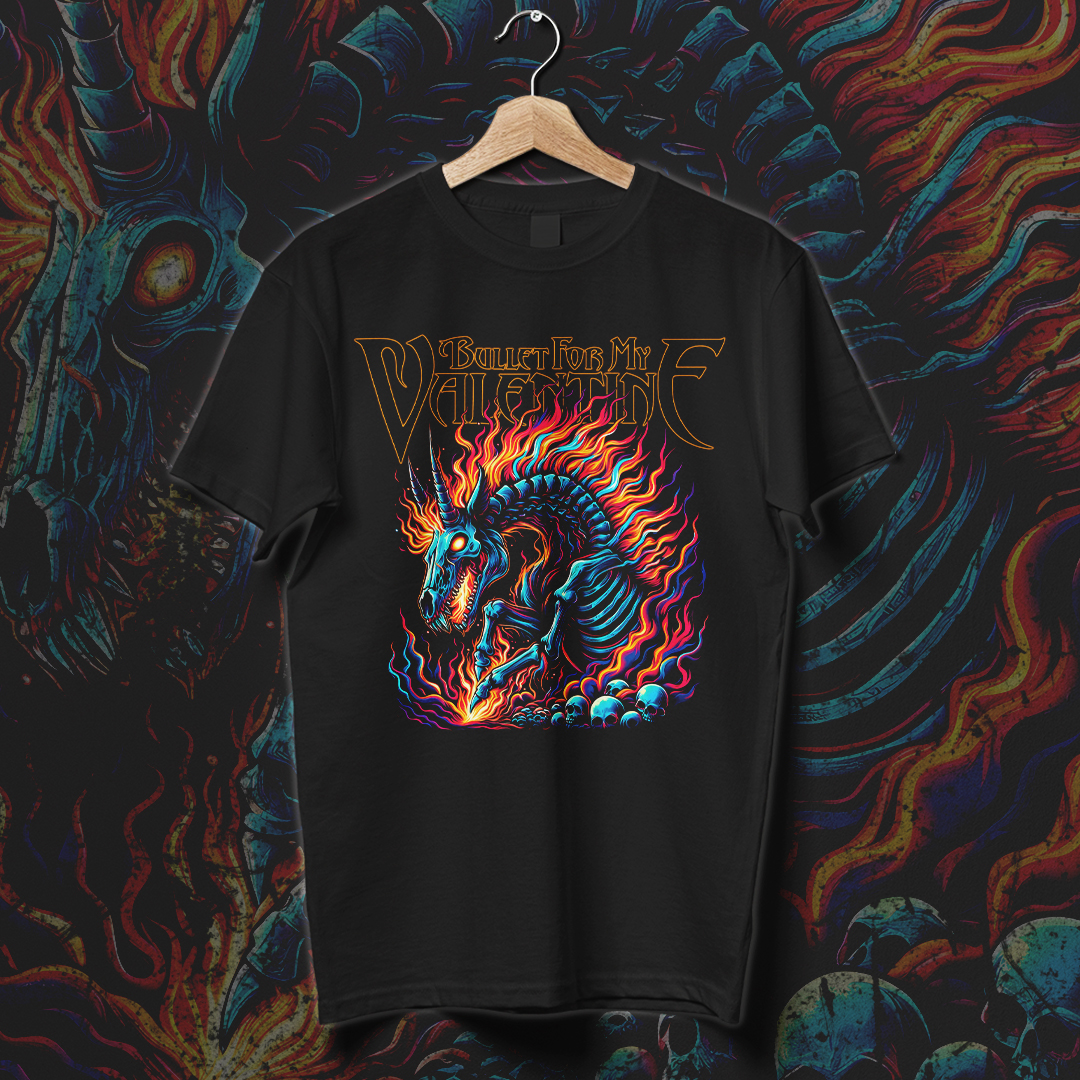 Camiseta Bullet For My Valentine | Burning Horse