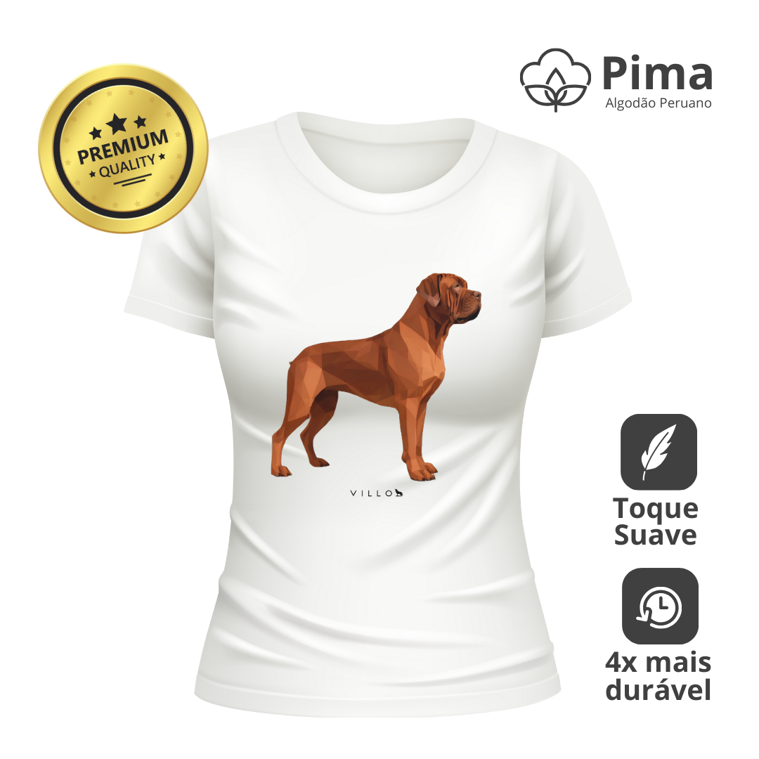 Camiseta Baby Long Pima Premium Dogue de Bordeaux