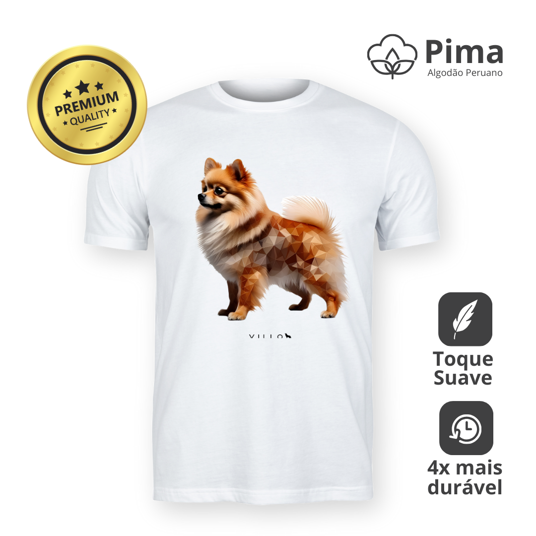 Camiseta Pima Premium Cão da Pomerânia