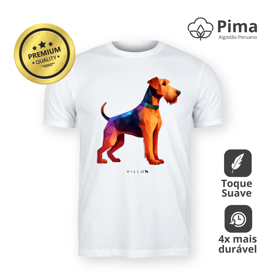 Camiseta Pima Premium Airedale Terrier