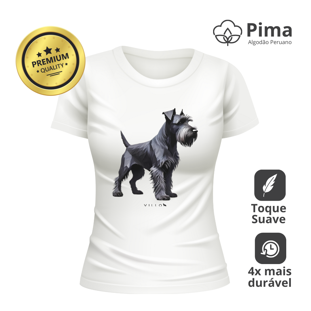 Camiseta Baby Long Pima Premium Schnauzer
