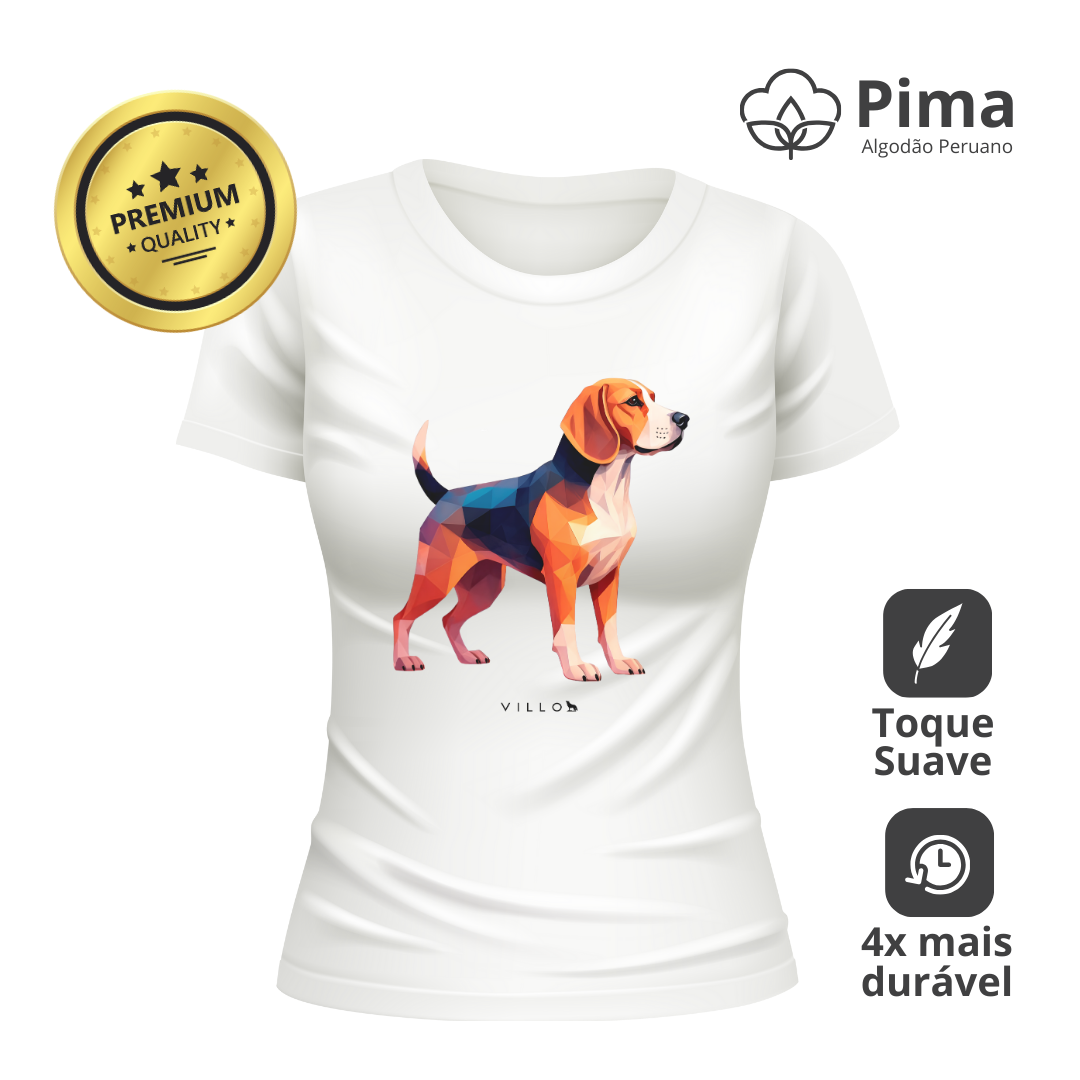 Camiseta Baby Long Pima Premium Beagle